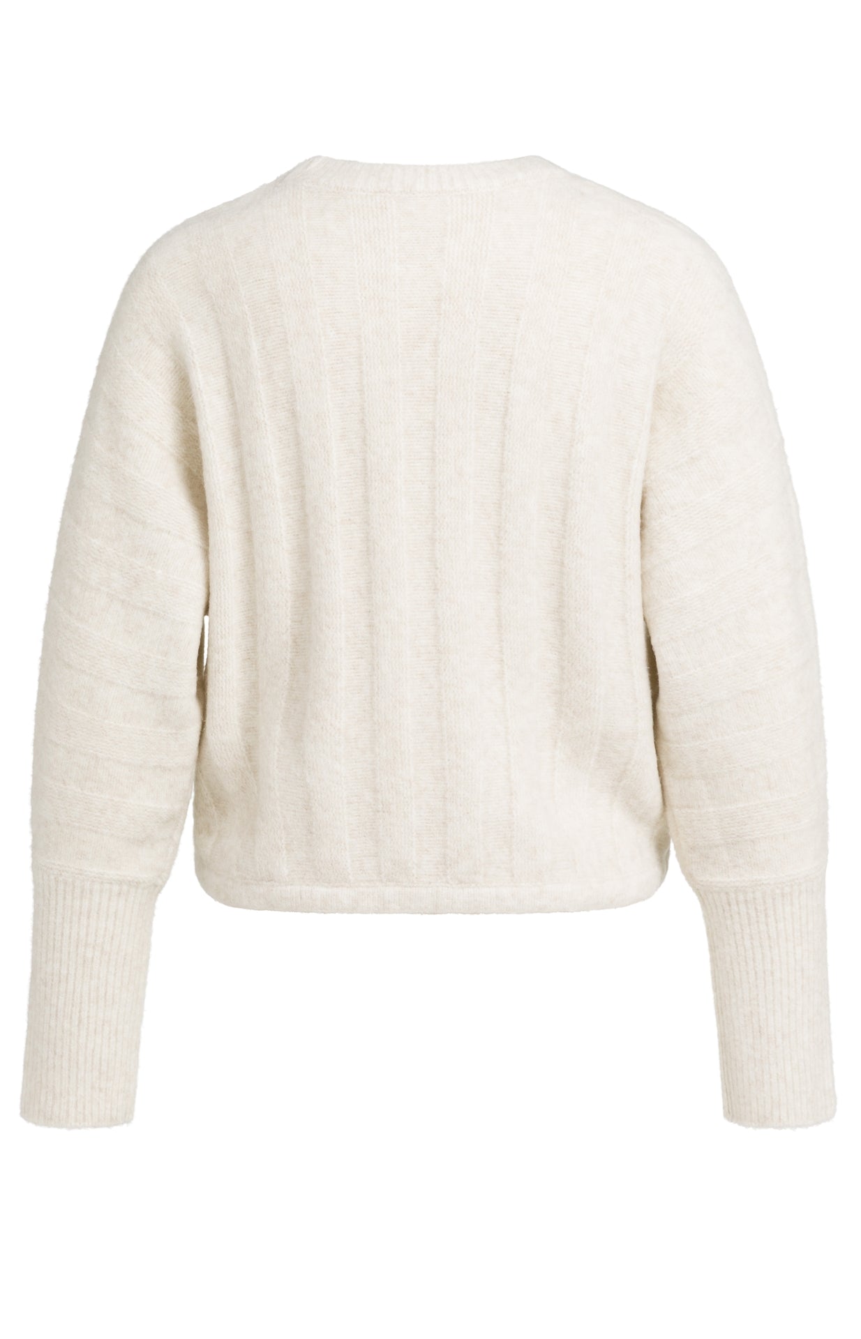 YAYA Trui Met Vleermuismouwen En Trekkoord Off White
