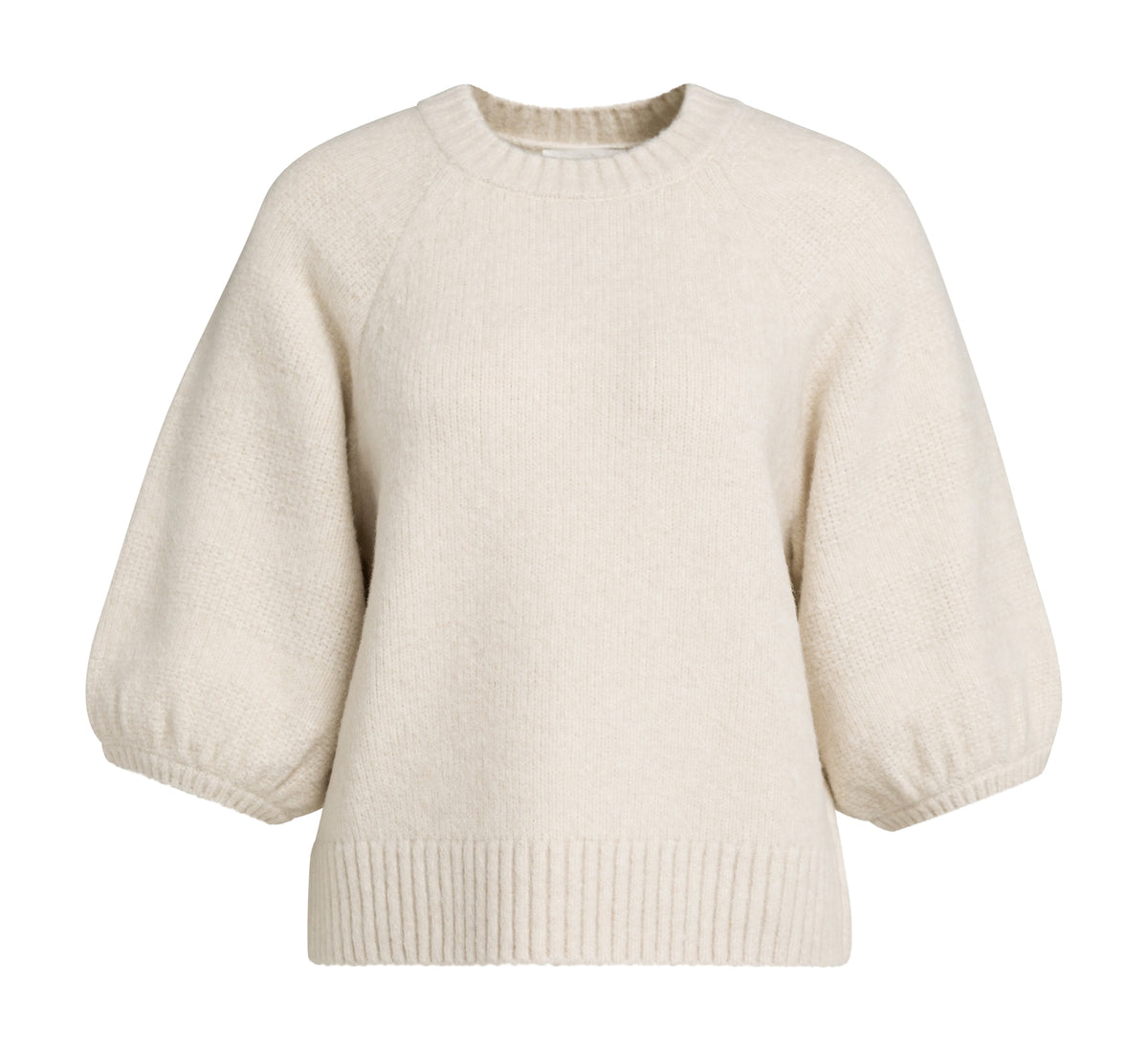 YAYA Trui Met Mouwen Met Structuur Cashmere Grey Melange
