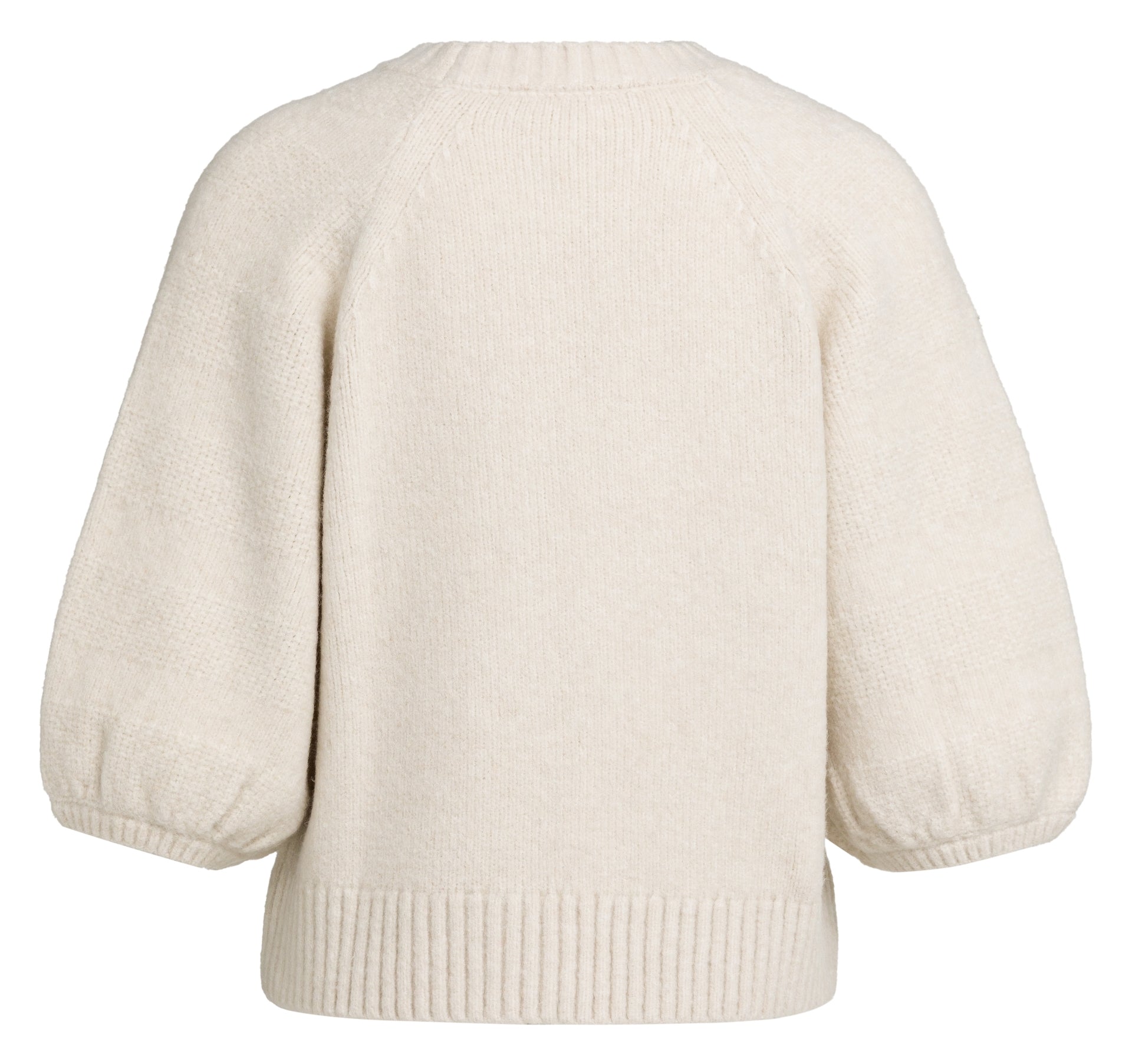 YAYA Trui Met Mouwen Met Structuur Cashmere Grey Melange