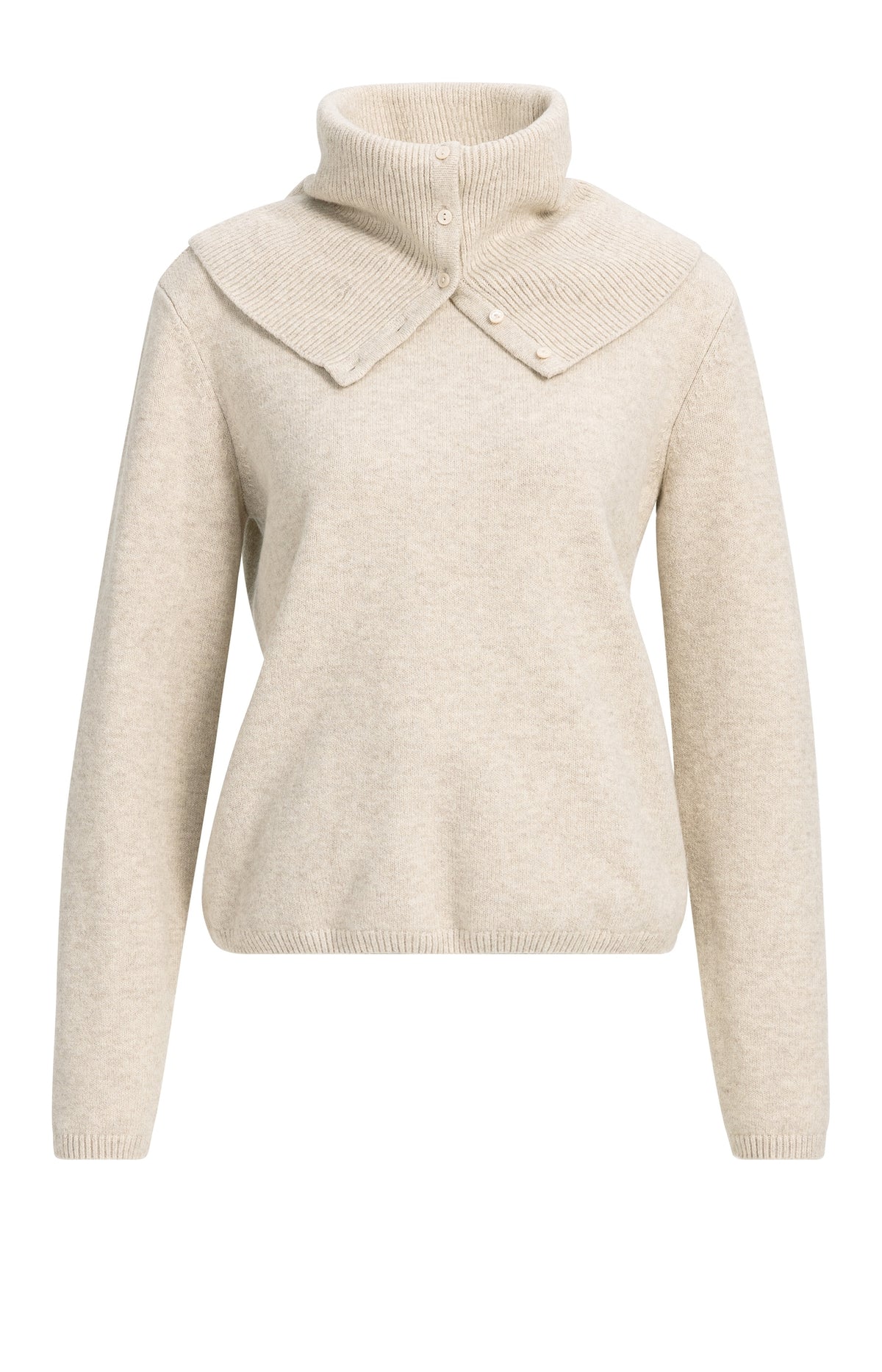 YAYA Trui Sjaal Light Beige