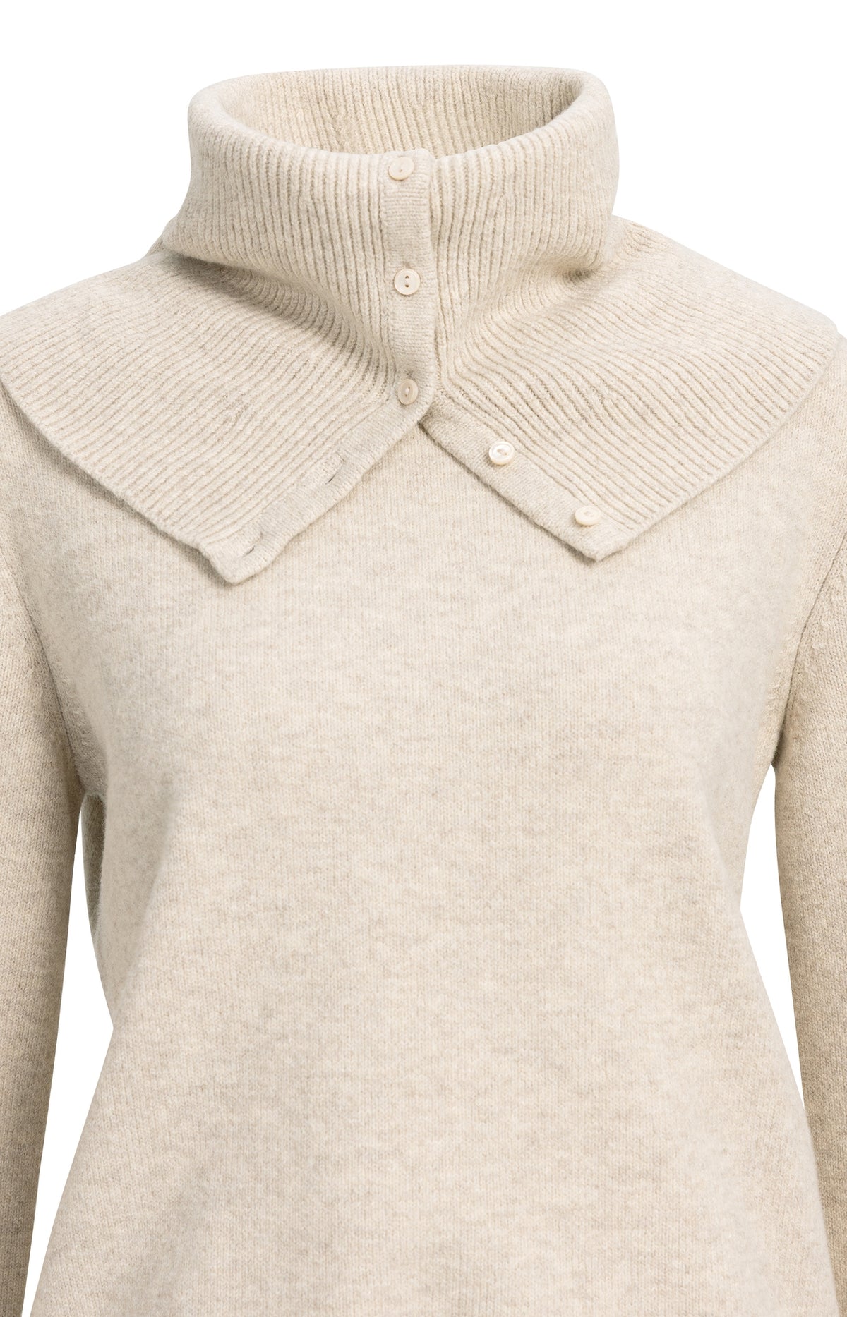YAYA Trui Sjaal Light Beige