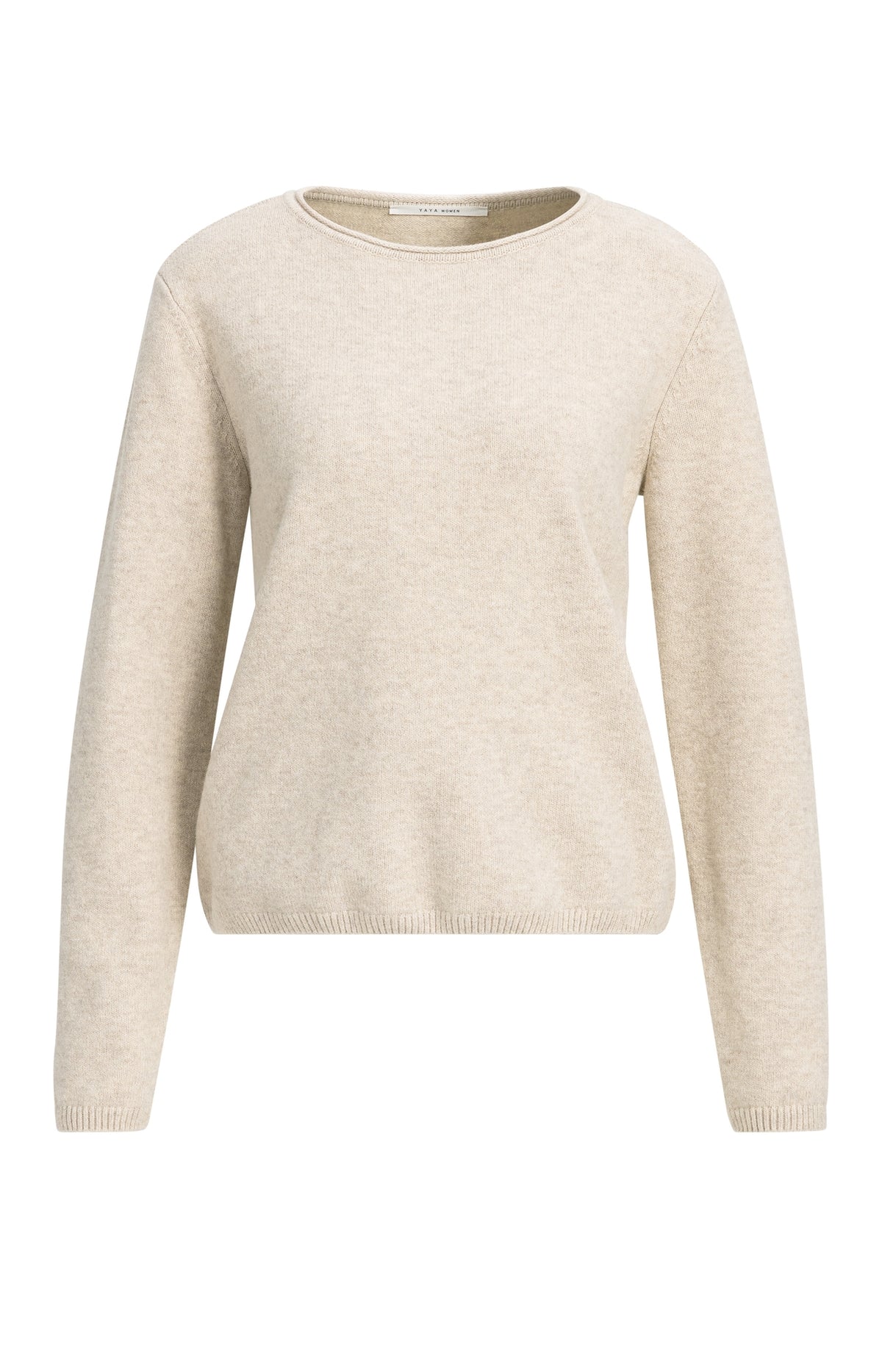 YAYA Trui Sjaal Light Beige