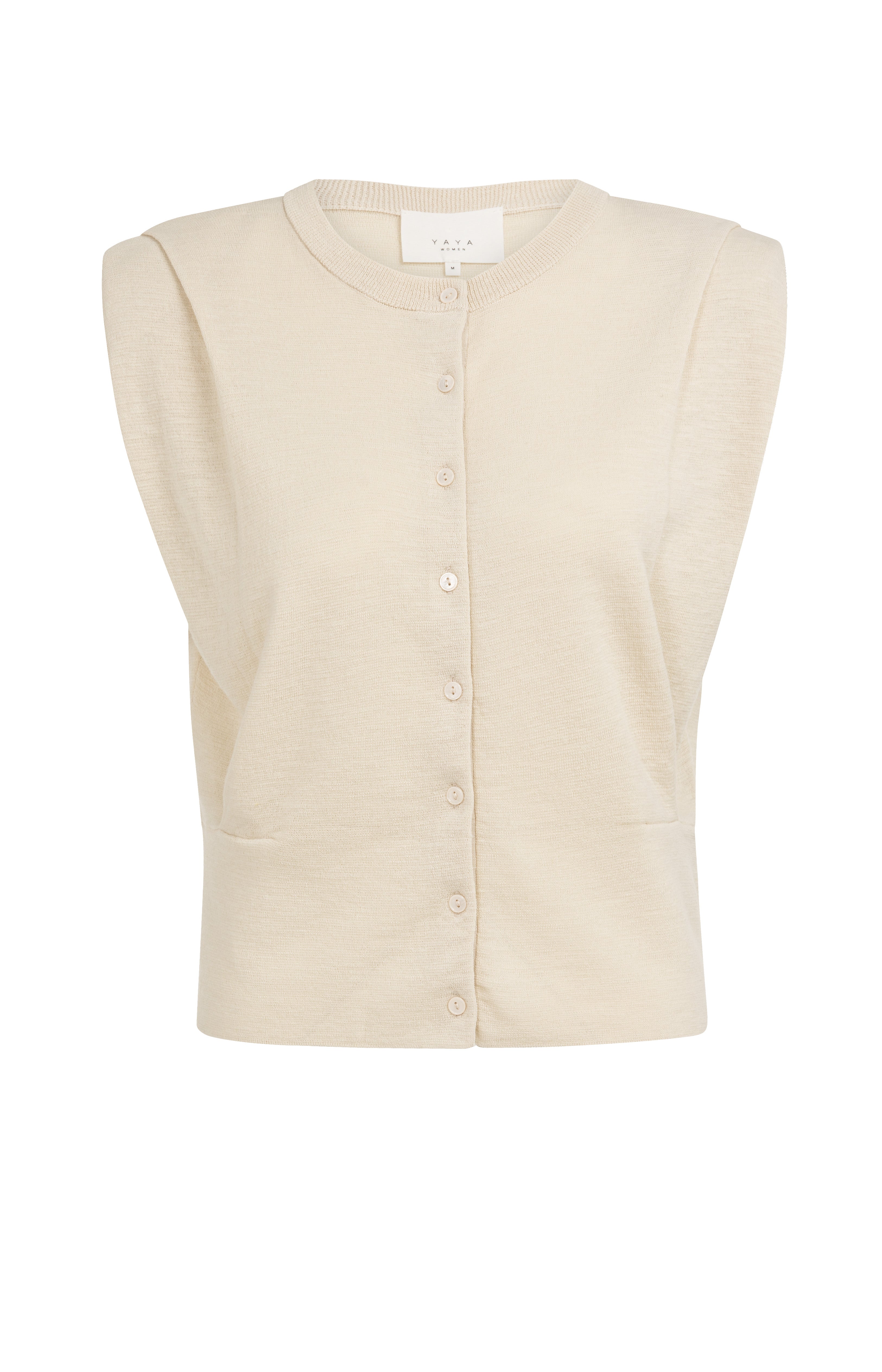 Yaya Schoulder Detail Creme