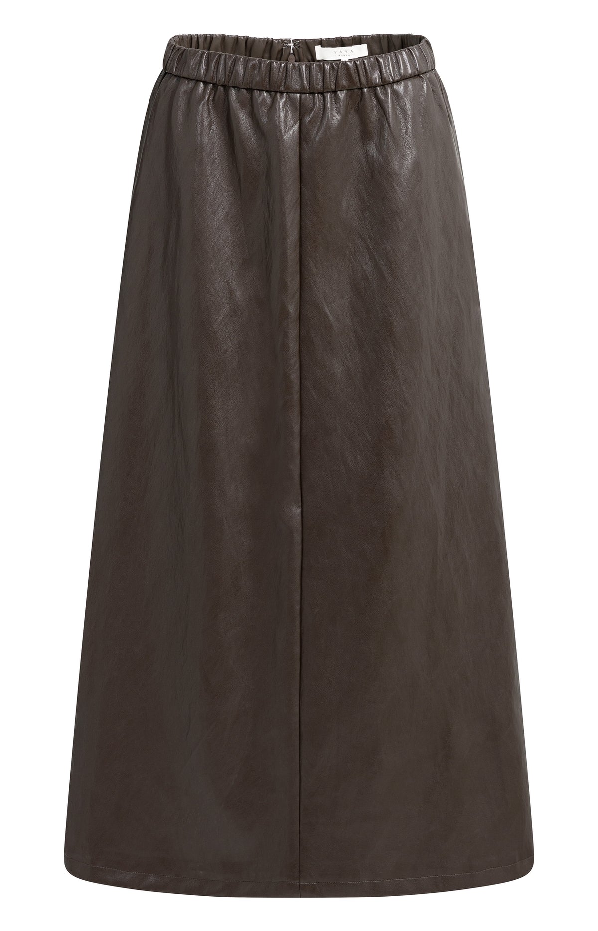YAYA Midi-Rok Imitatieleer Br