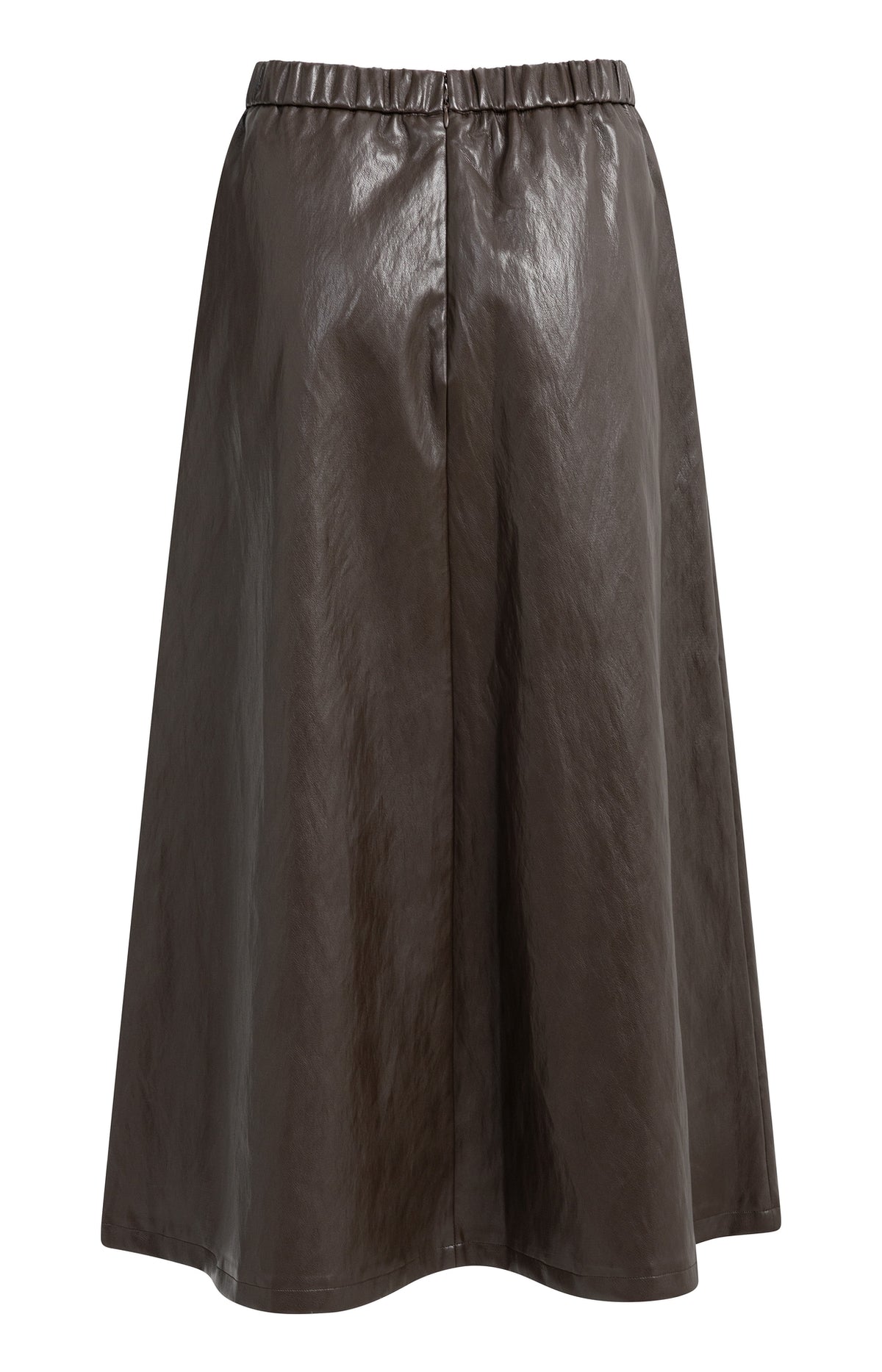 YAYA Midi-Rok Imitatieleer Br
