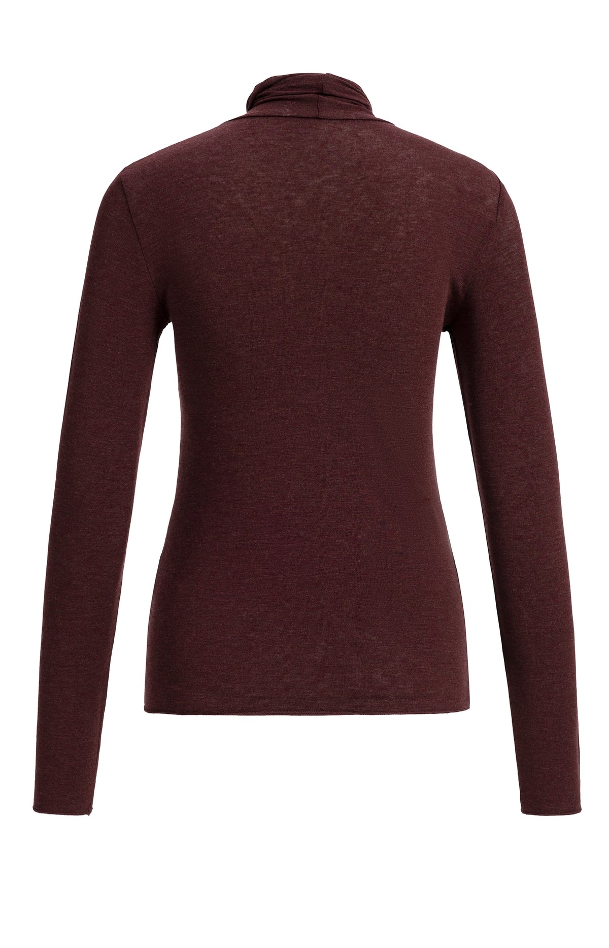 YAYA Top Hoge Halslijn Red Melange