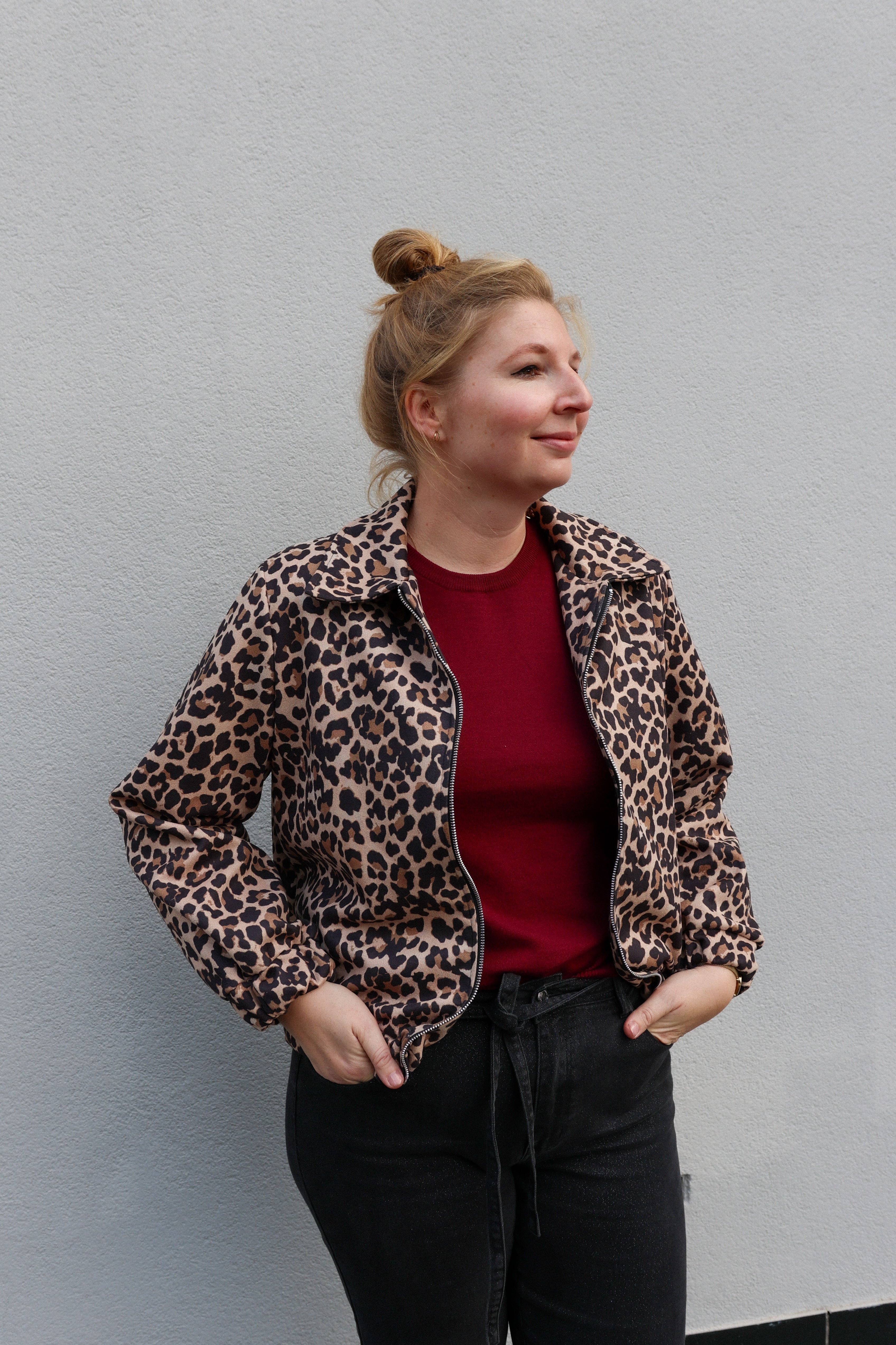 Azzurro Jasje Leopard Print