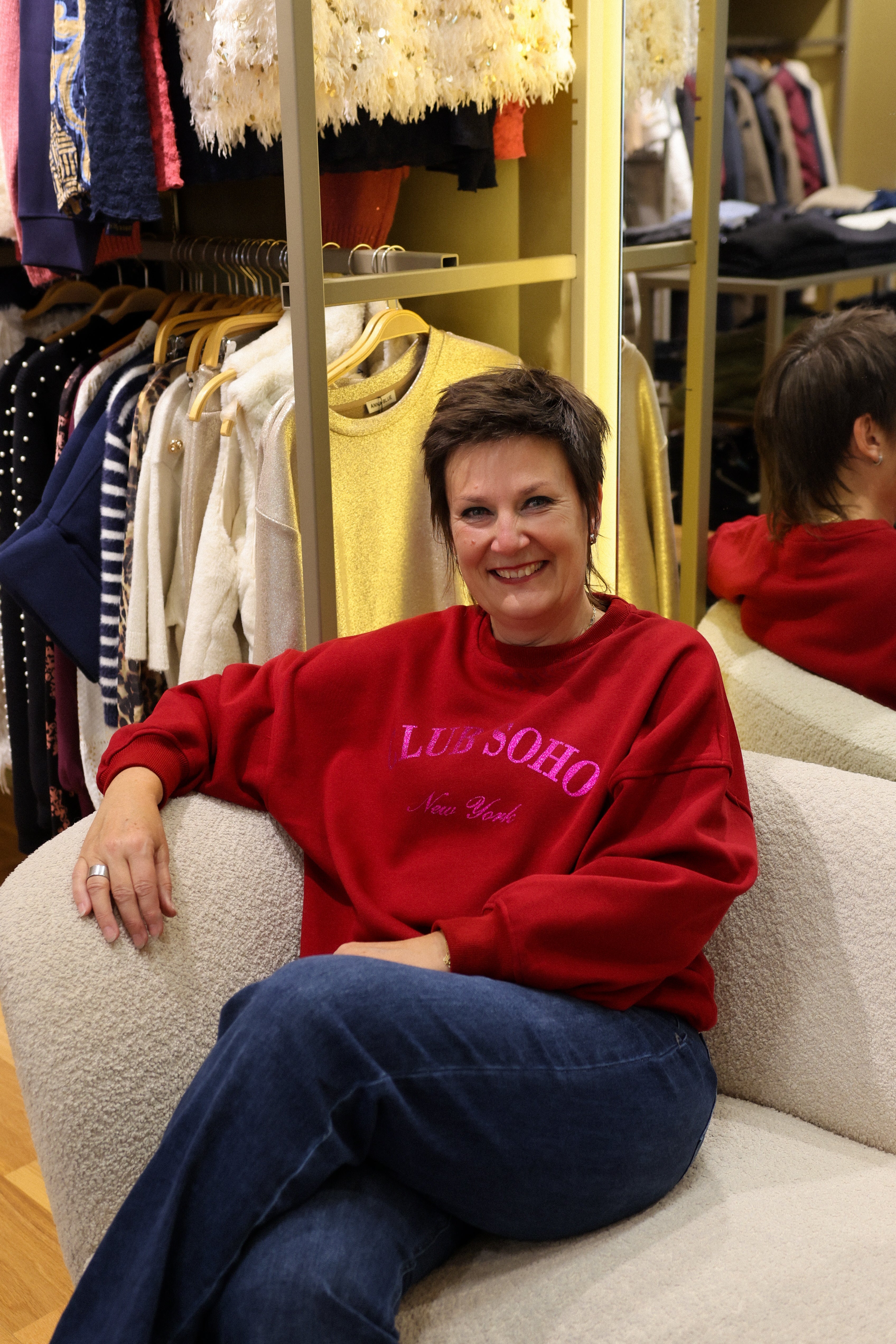 Azzurro Sweater Soho Dark Red