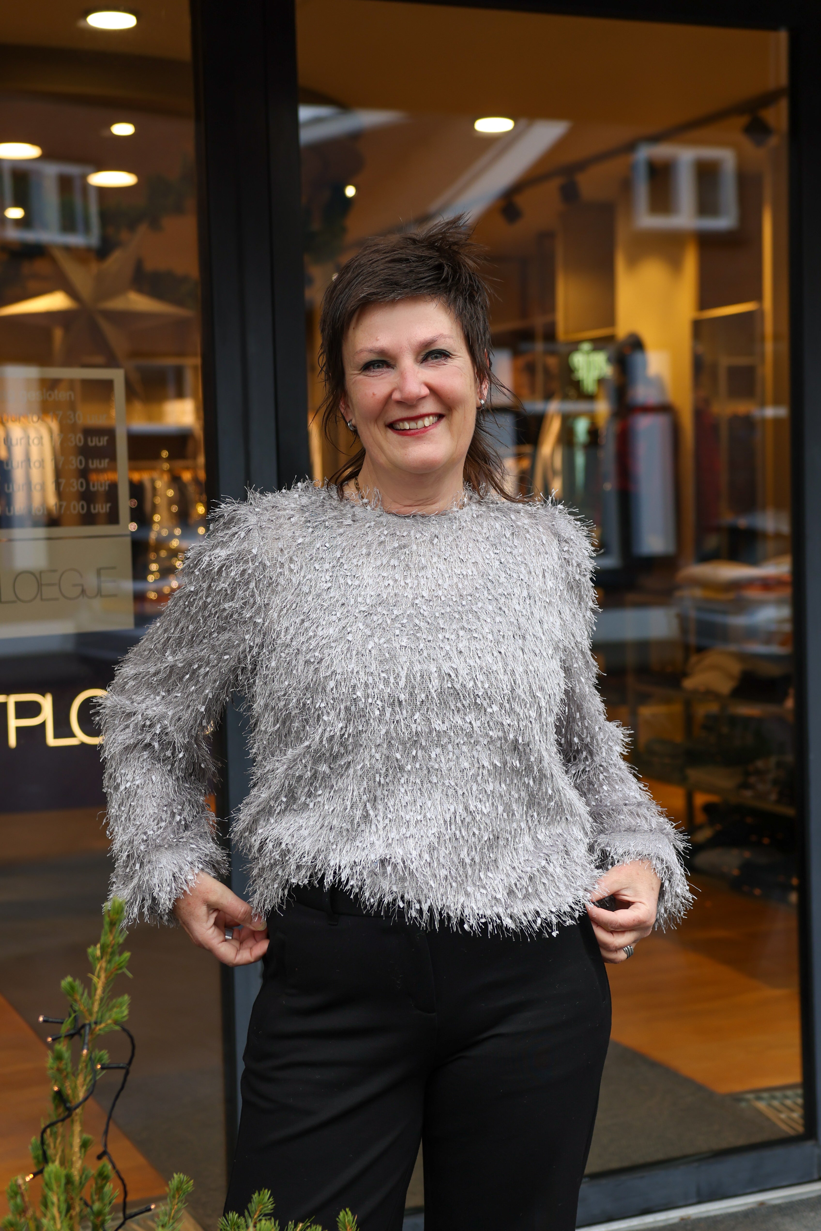 Azzurro Feestelijke Top Zilver