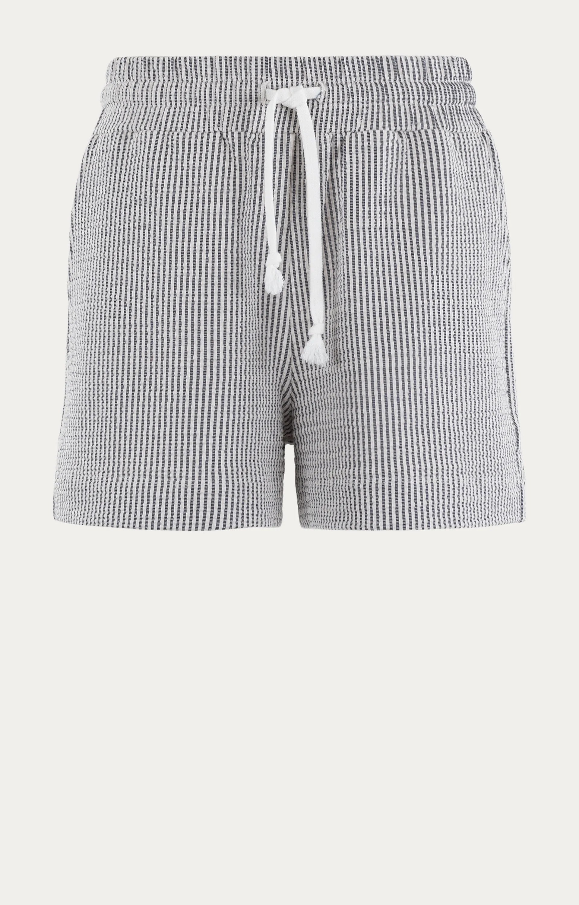 Anna Blue Short Beach Off White Stripe