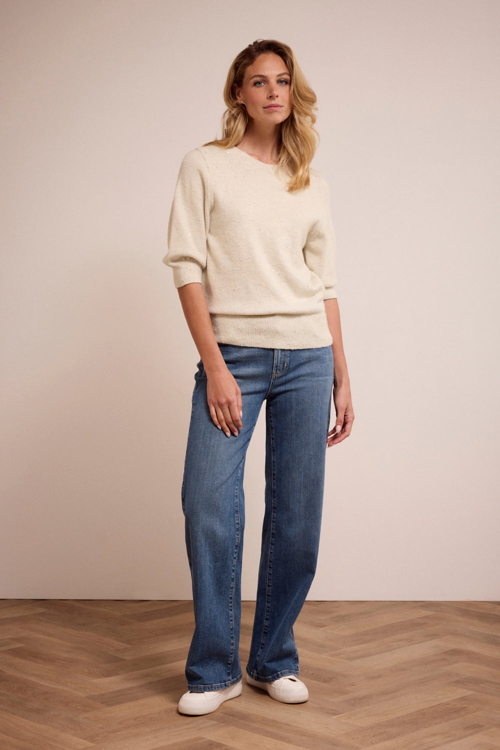 Knitted Sweater Tramontana Stone Melange