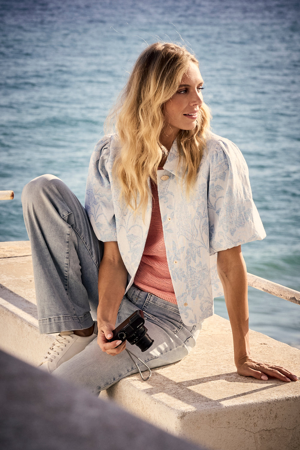 Tramontana Denim Jacquard Jack Light Blue Denim