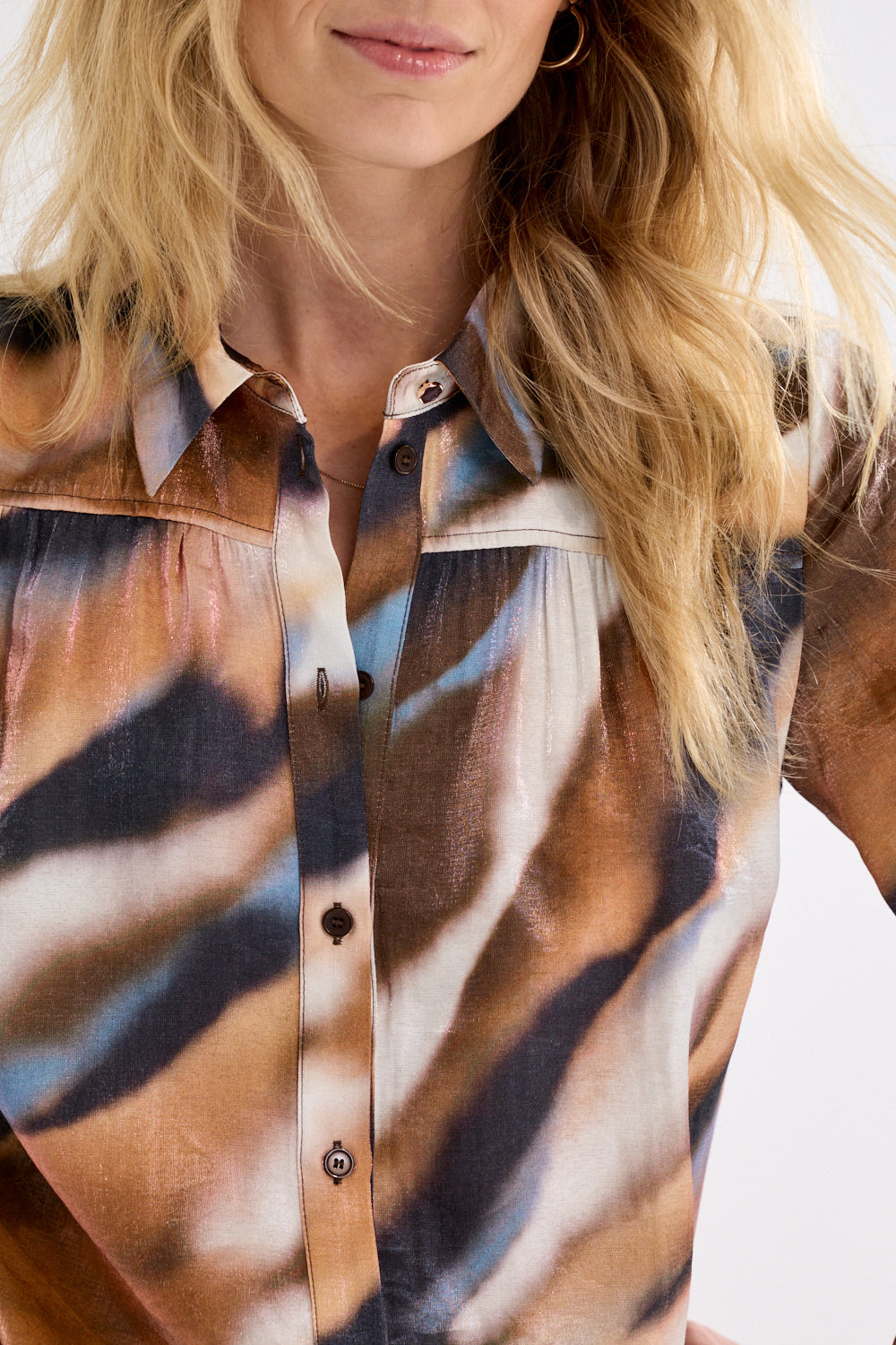 Tramontana Blouse Moody Blue Cascade