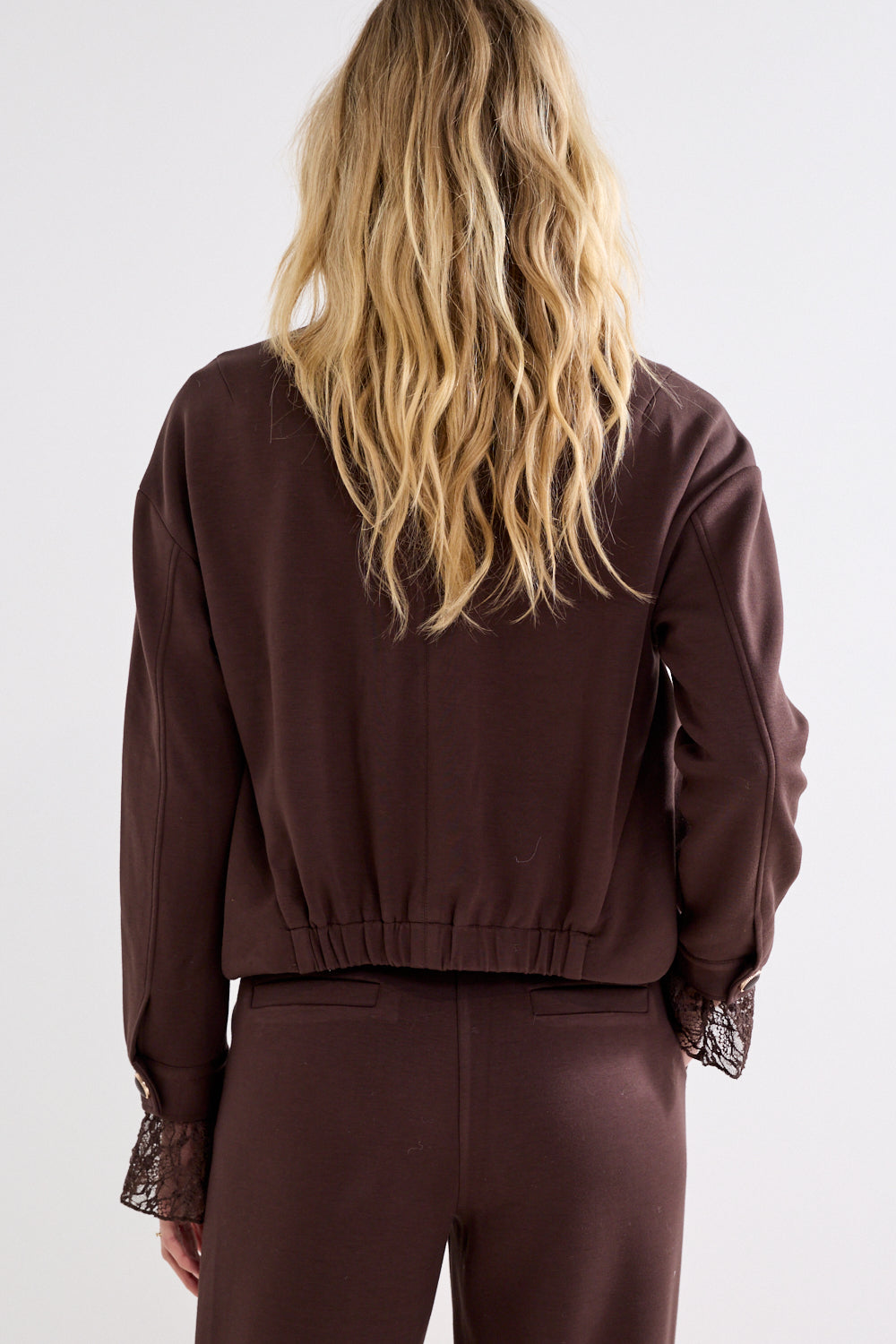 Tramontana Technical Sweat Jacket Cafe Noir