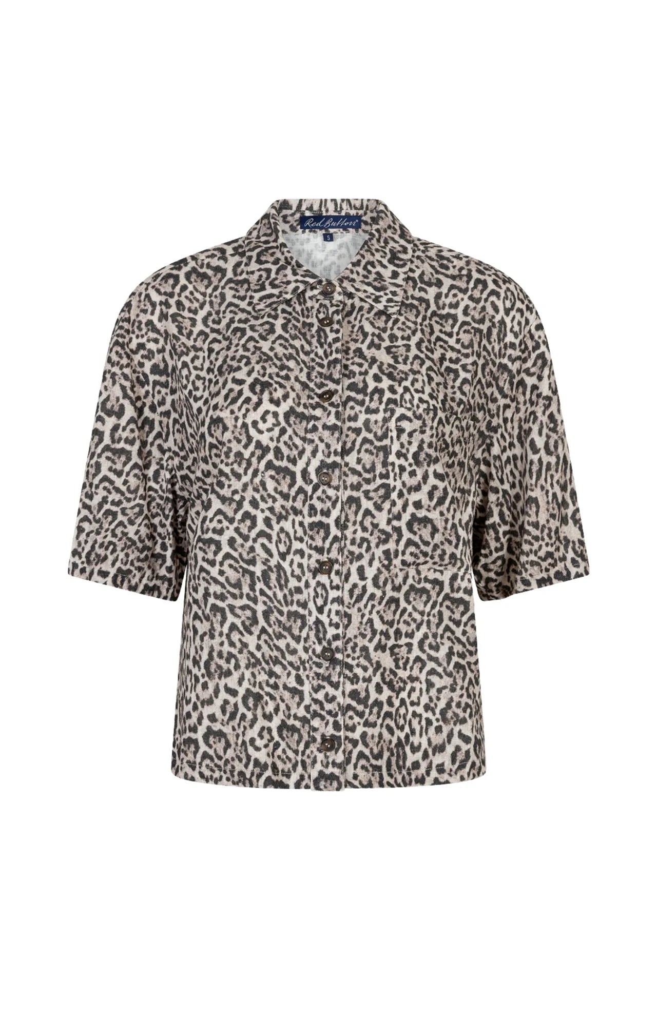 Red Button Nora Leopard