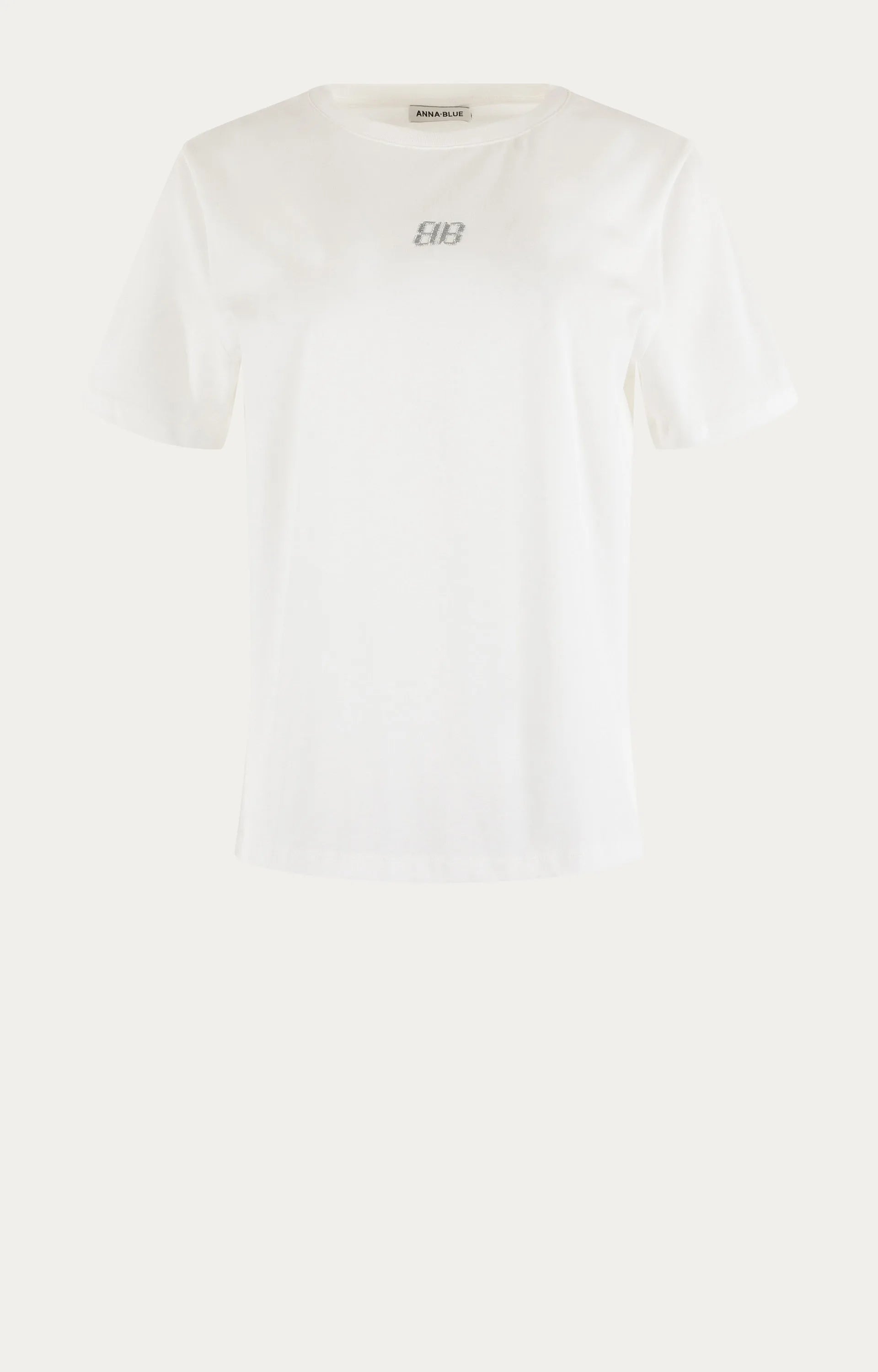 Anna Blue Tshirt Slim Off White