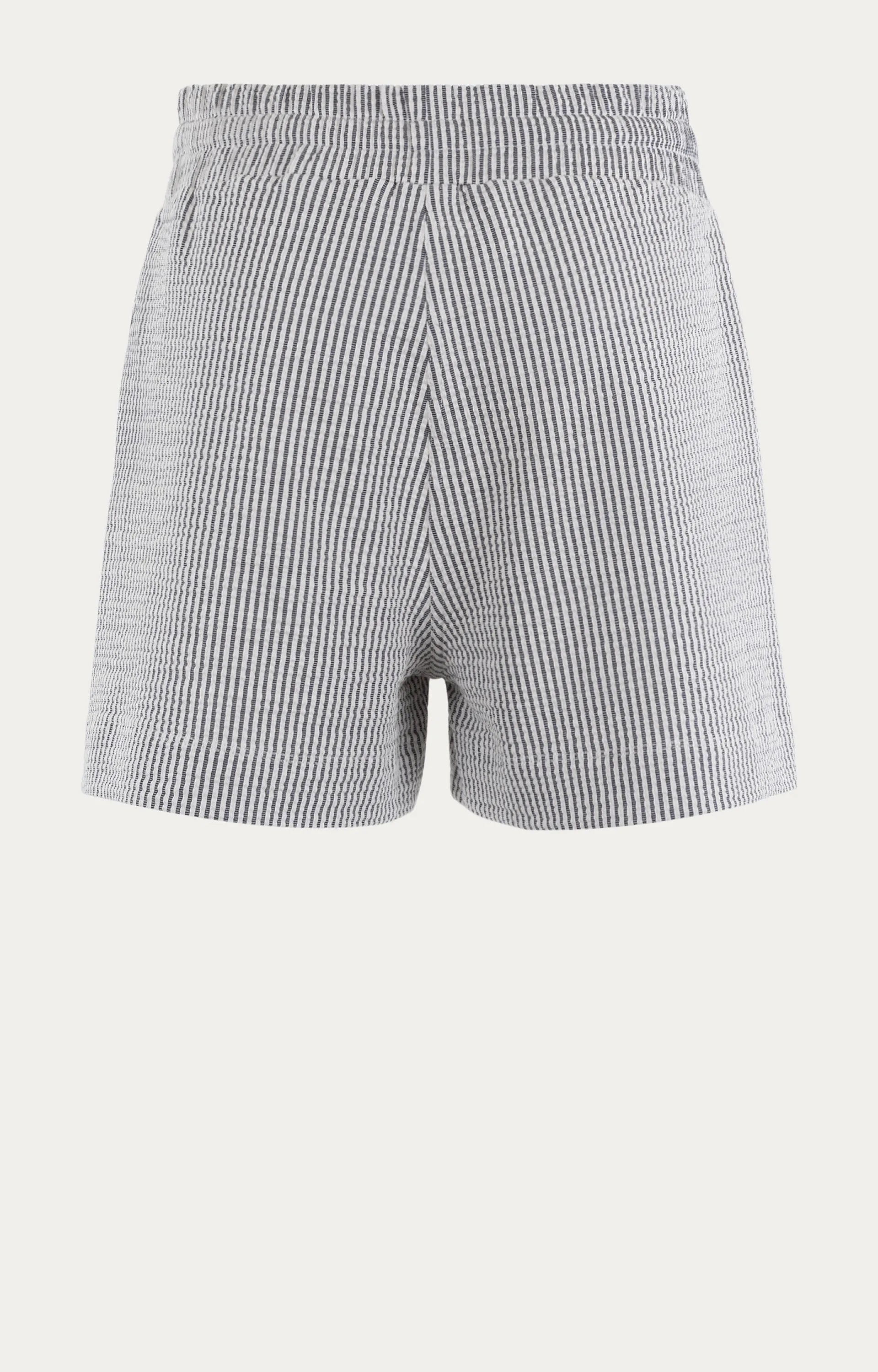 Anna Blue Short Beach Off White Stripe