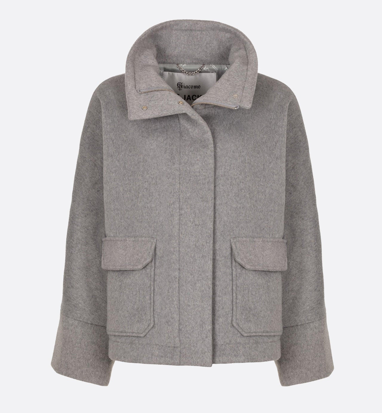 Oversized Coat Giacomo Grey Melange