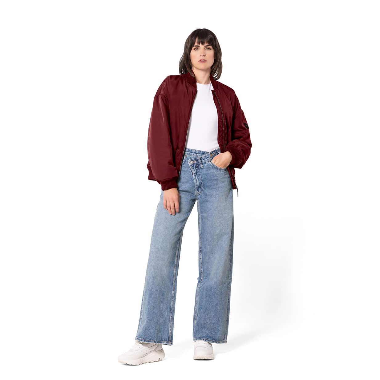 Winterjas Bomberjack Giacomo Burgundy