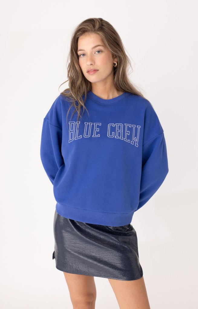 Sweater Anna Blue Cobalt Solid