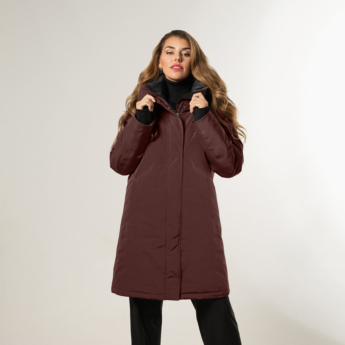 Giacomo Rainwear Coat Cherrywood