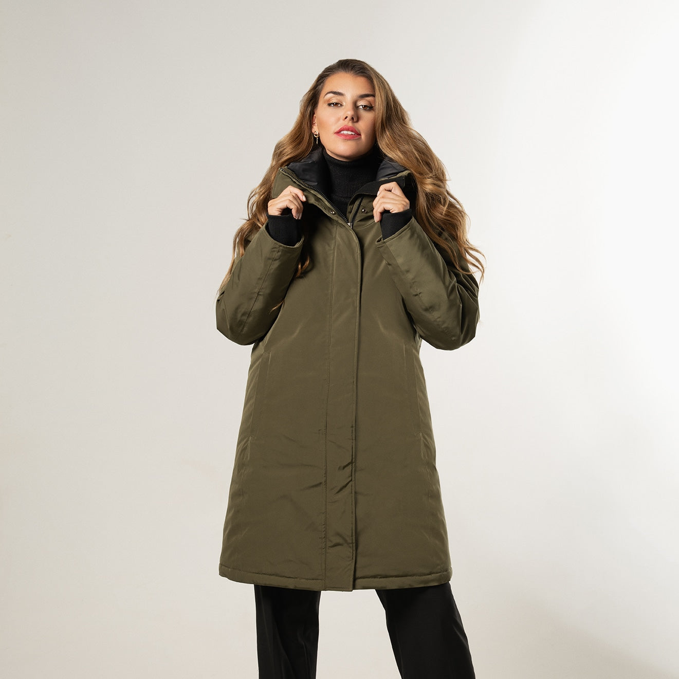 Giacomo Rainwear Coat Olive Night