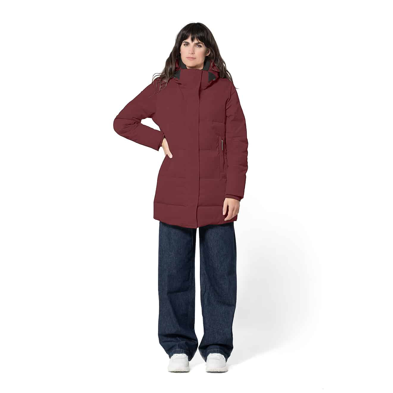 Winterjas Halflang Rainwear Giacomo Burgundy