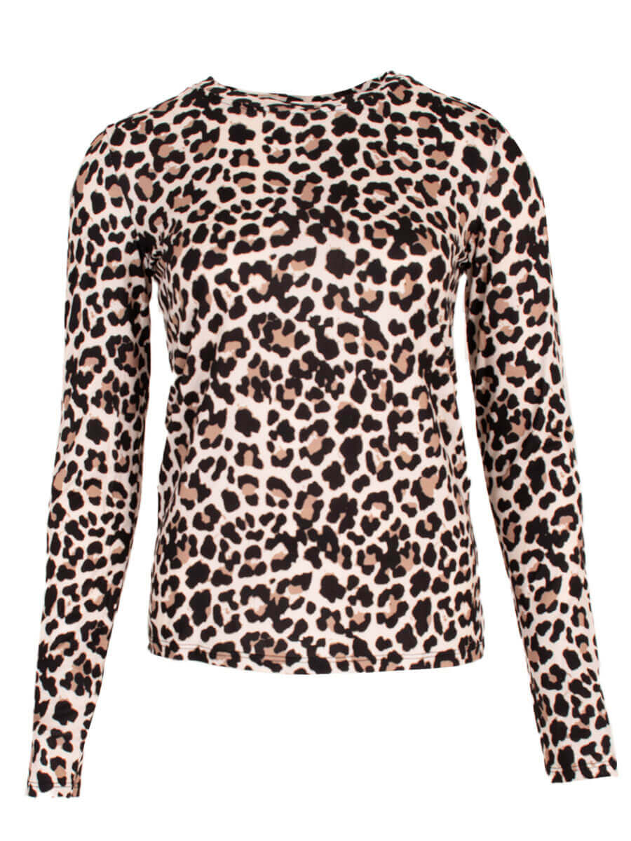 Azzurro Truitje Lange Mouw Leopard