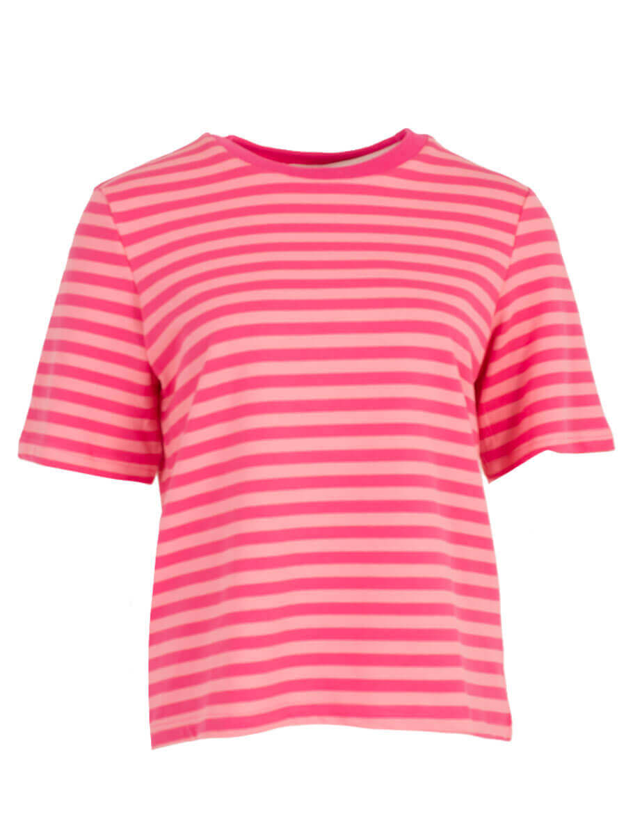 Azzurro T-shirt Pink Stripe