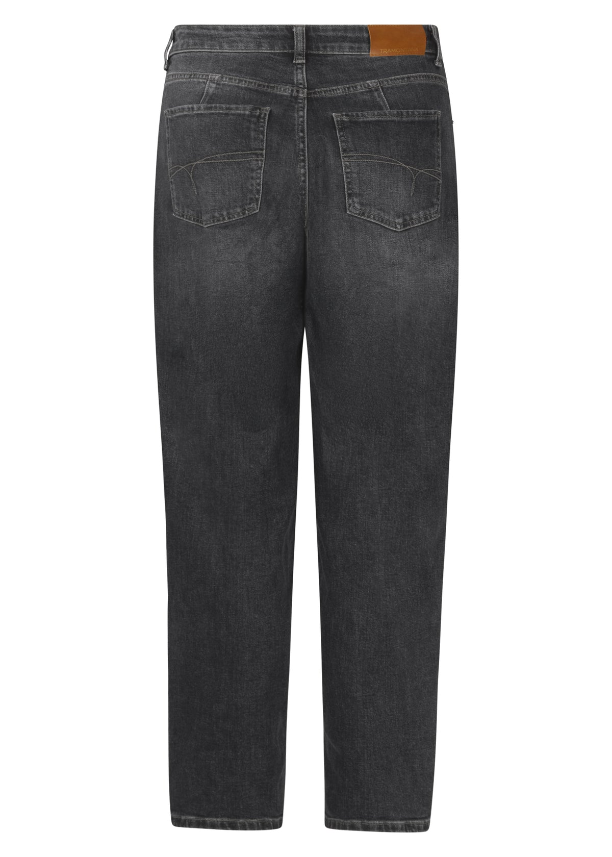 Tramontana Barrel-Fit Denim Trousers Dark Grey Denim