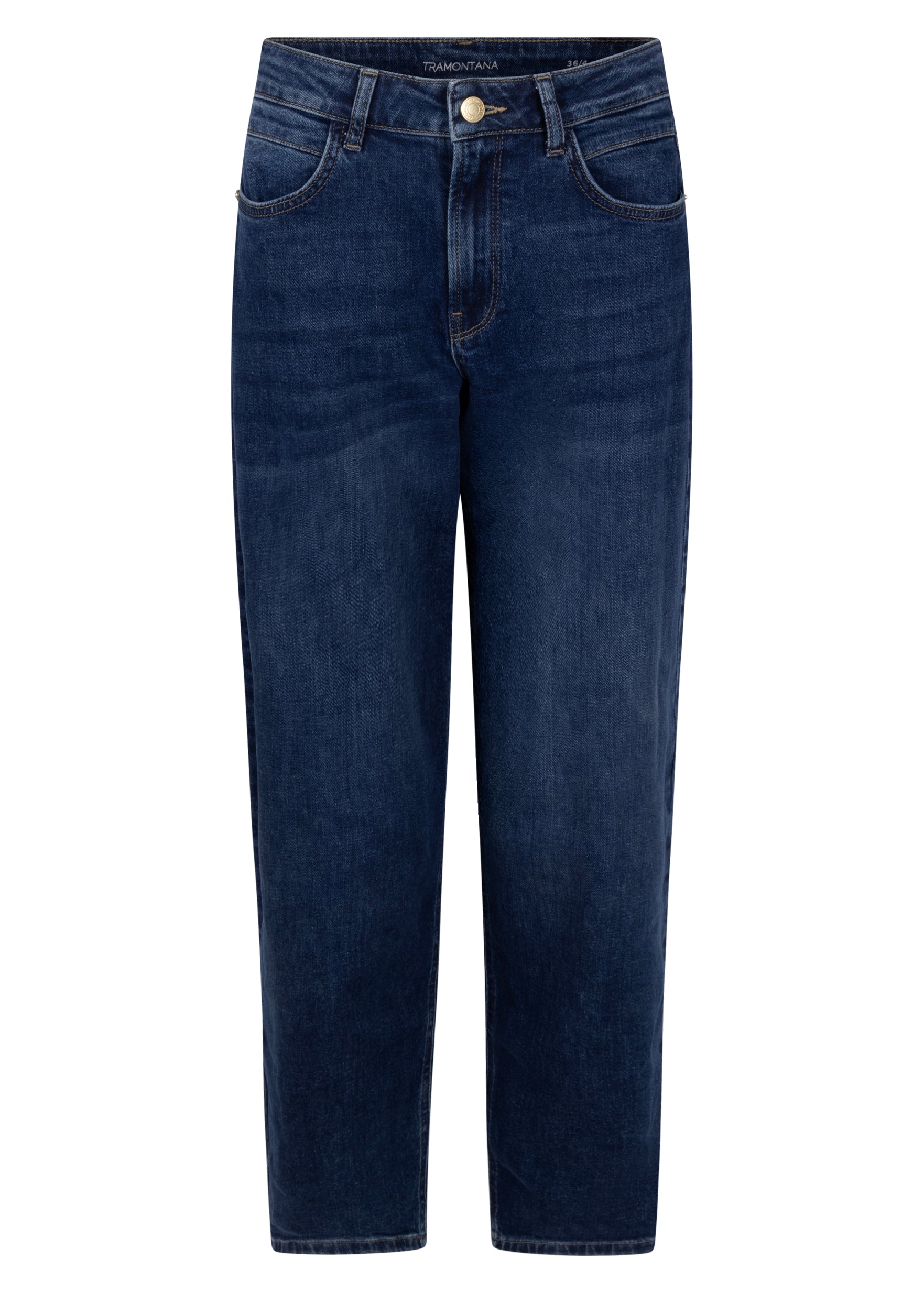 Tramontana Barrel-Fit Denim Trousers Mid Blue