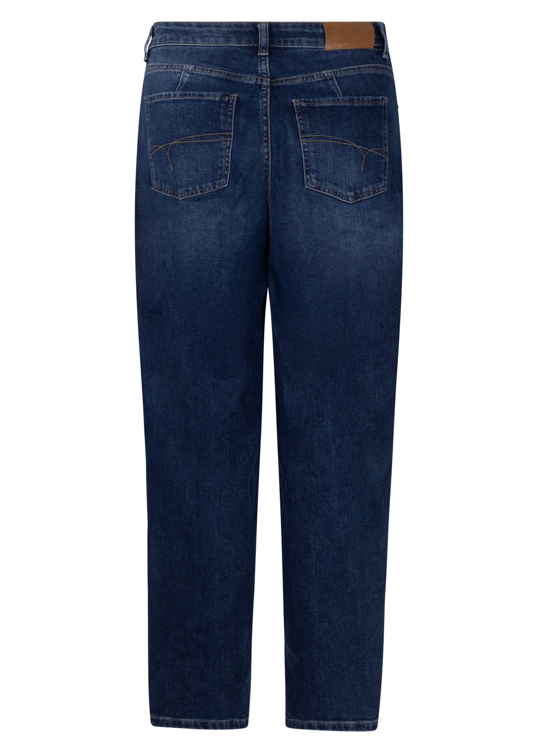 Tramontana Barrel-Fit Denim Trousers Mid Blue
