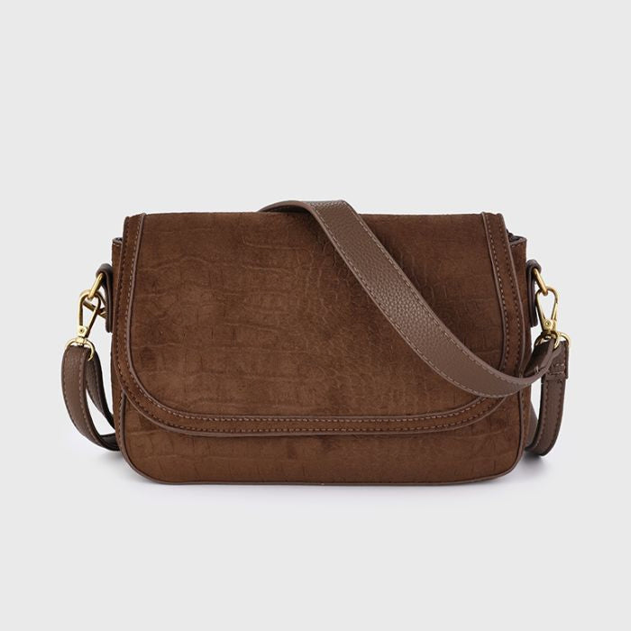 Suede Tasje Brown