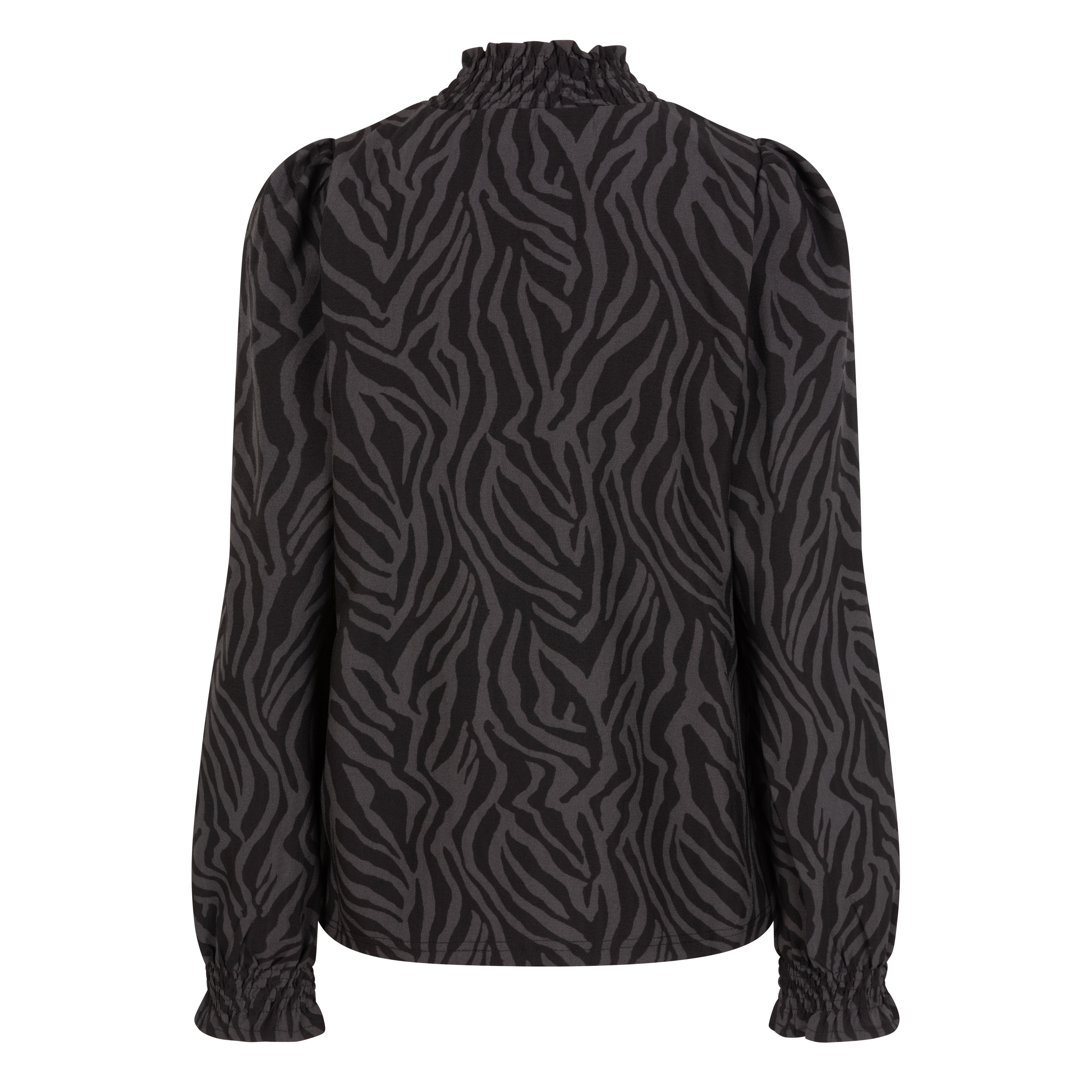 Lofty Manner Blouse Tova Zebra Print Grijs