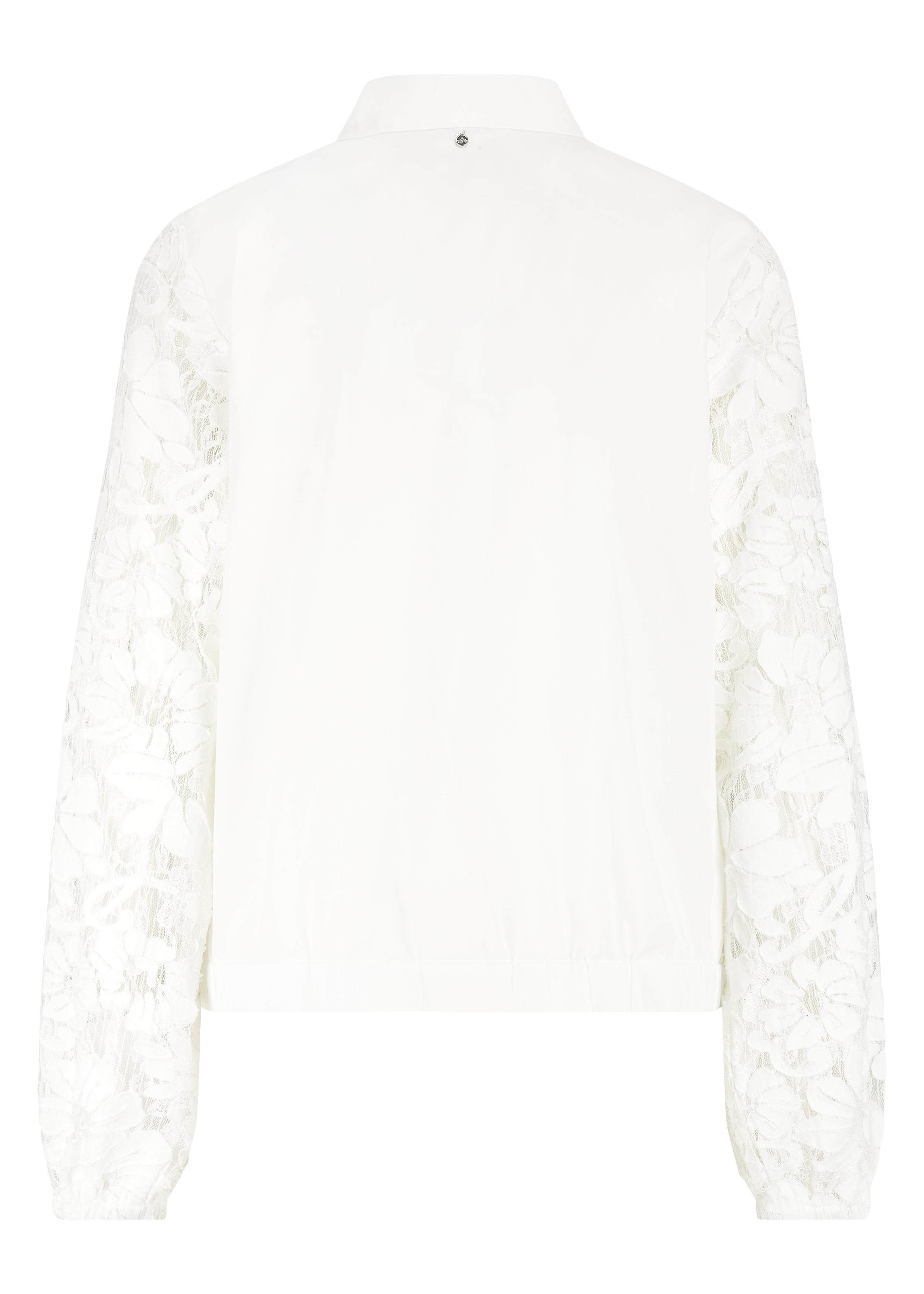 Tramontana Blouse Fancy Lace Sleeves Off White