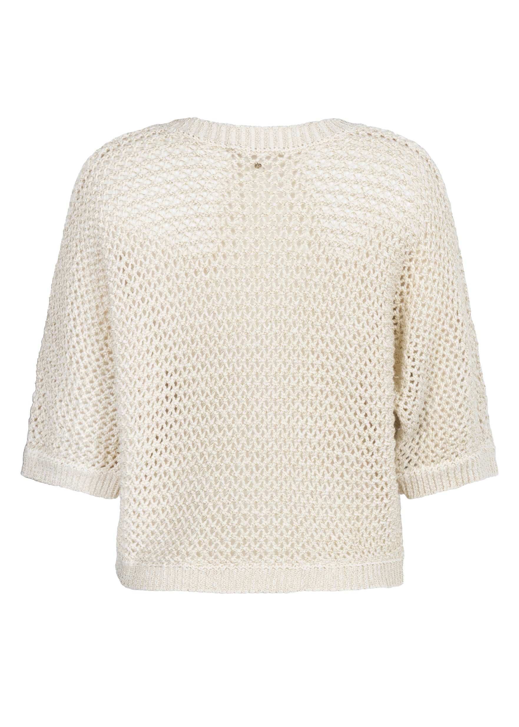 Tramontana Crochet V-Neck Cardigan Stone