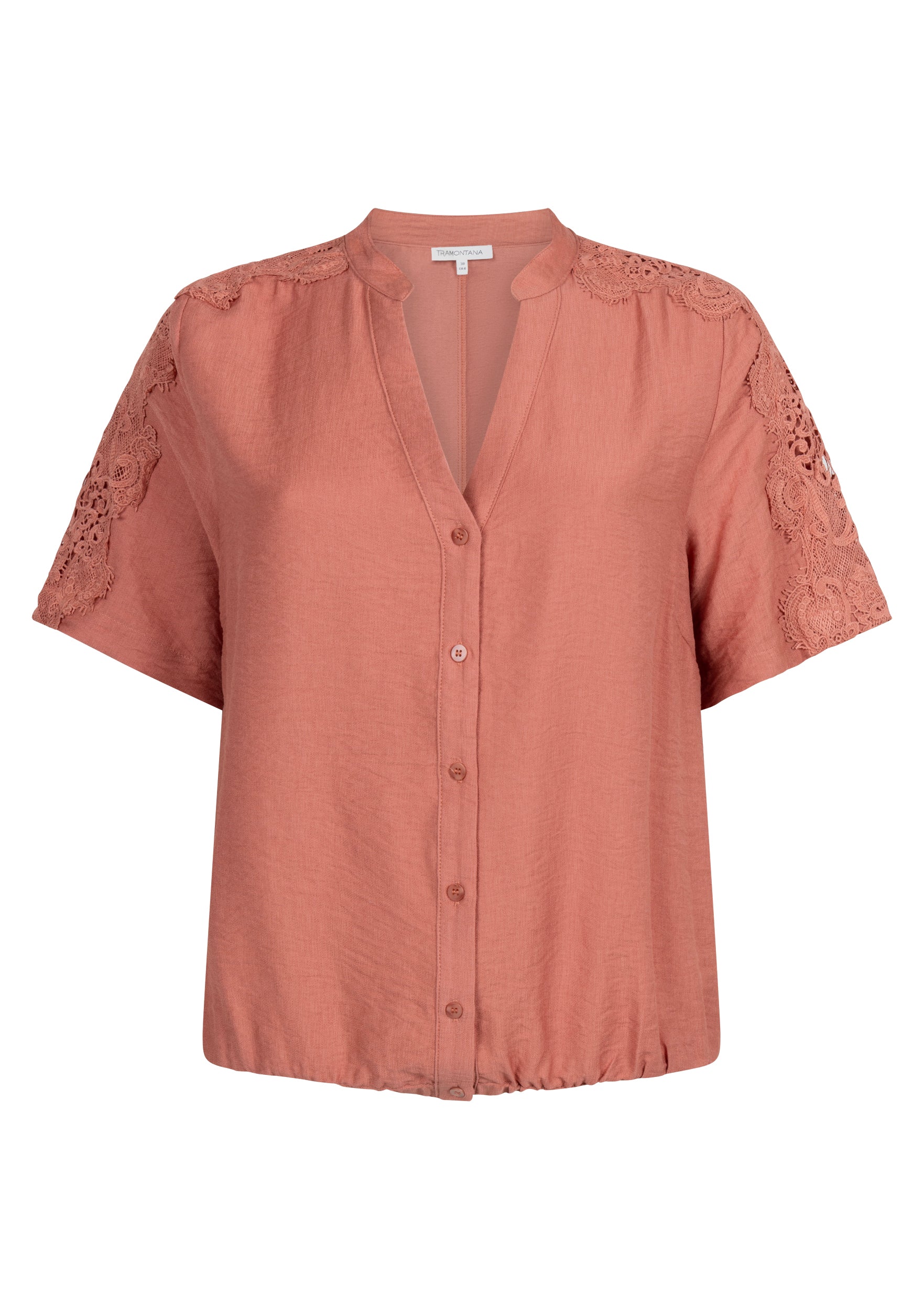 Tramontana Detailed Blouse Dusty Rose