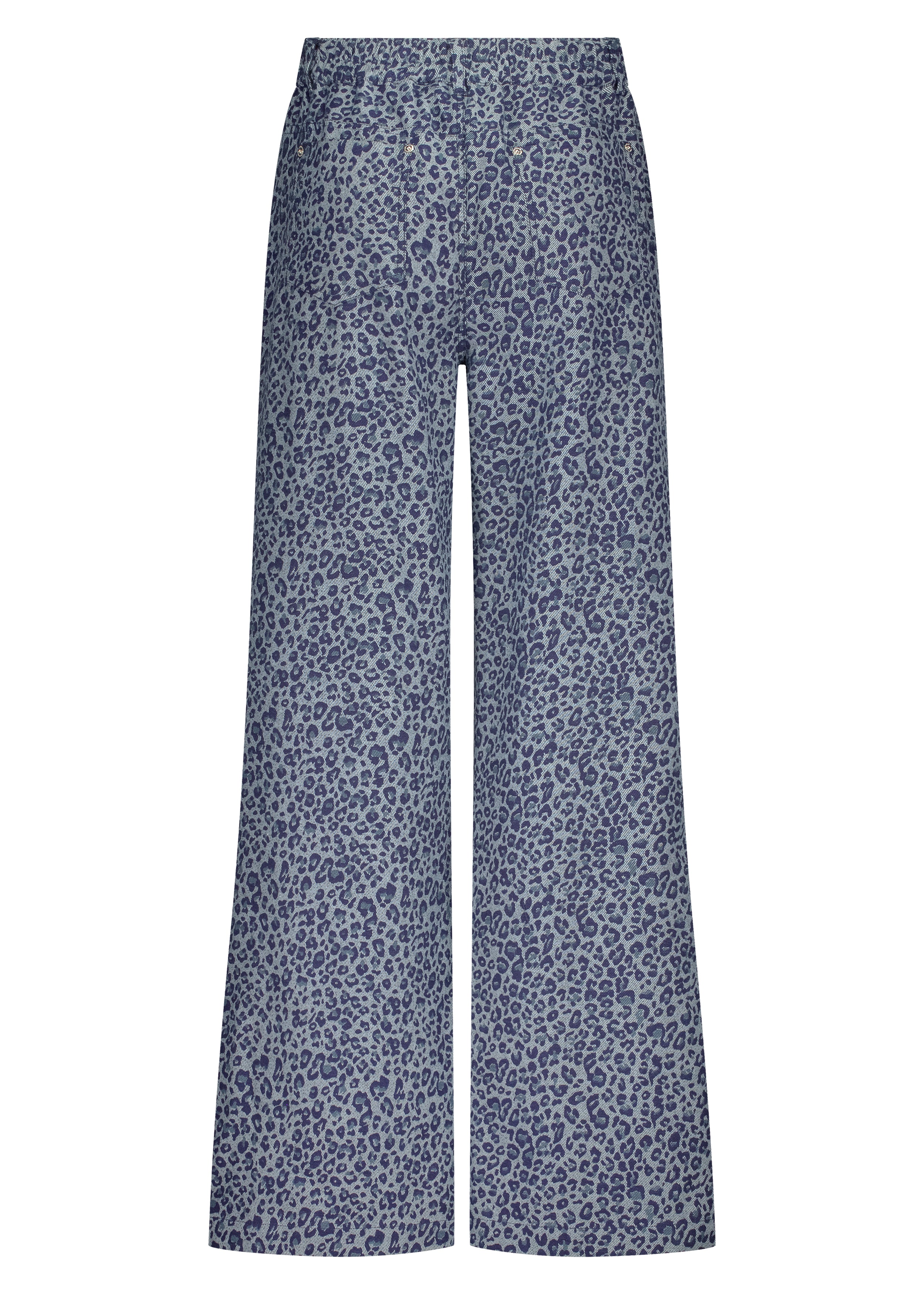 Leopard Denim Trousers Tramontana