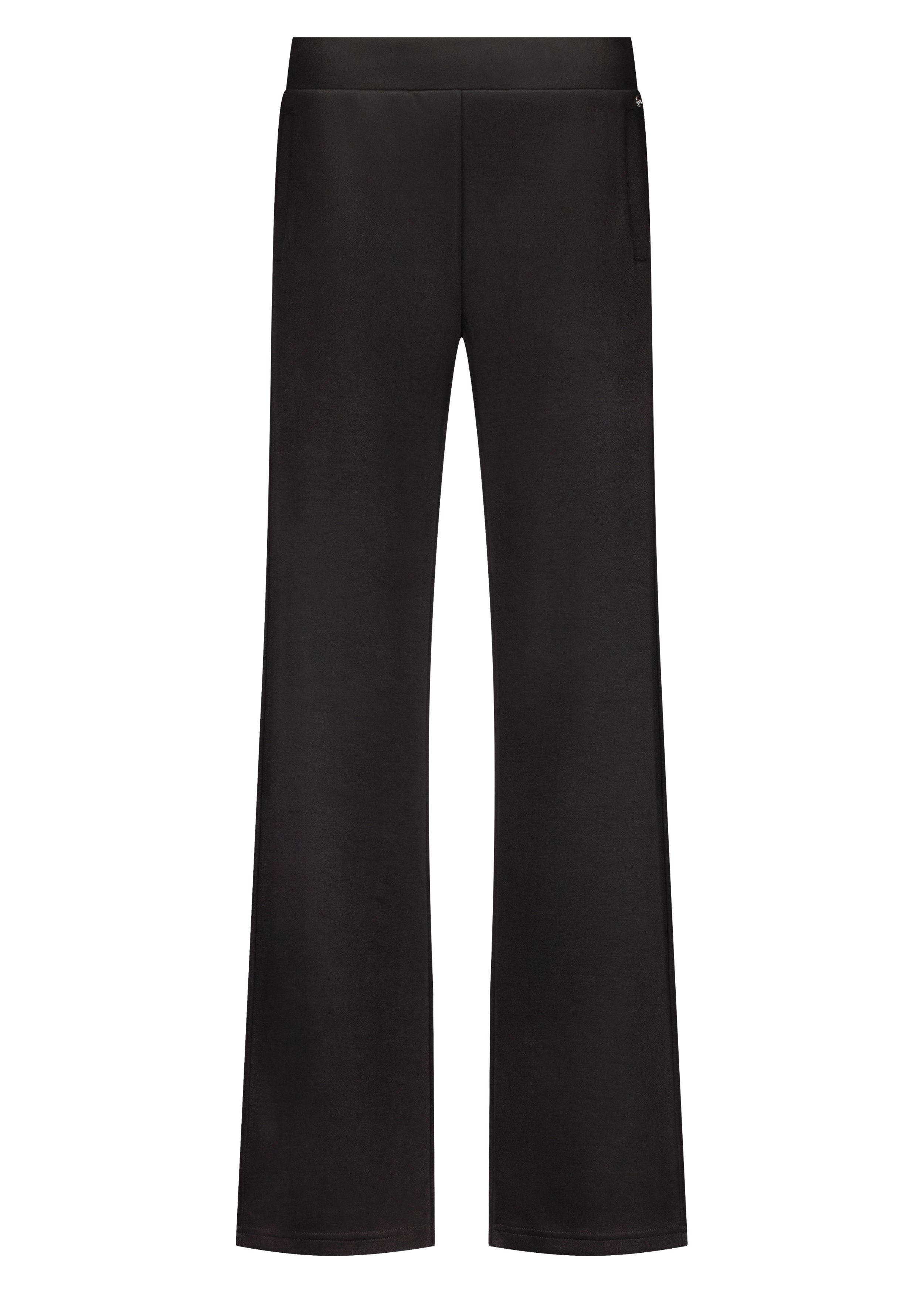 Technical Sweat Wide-leg Trousers Tramontana Black
