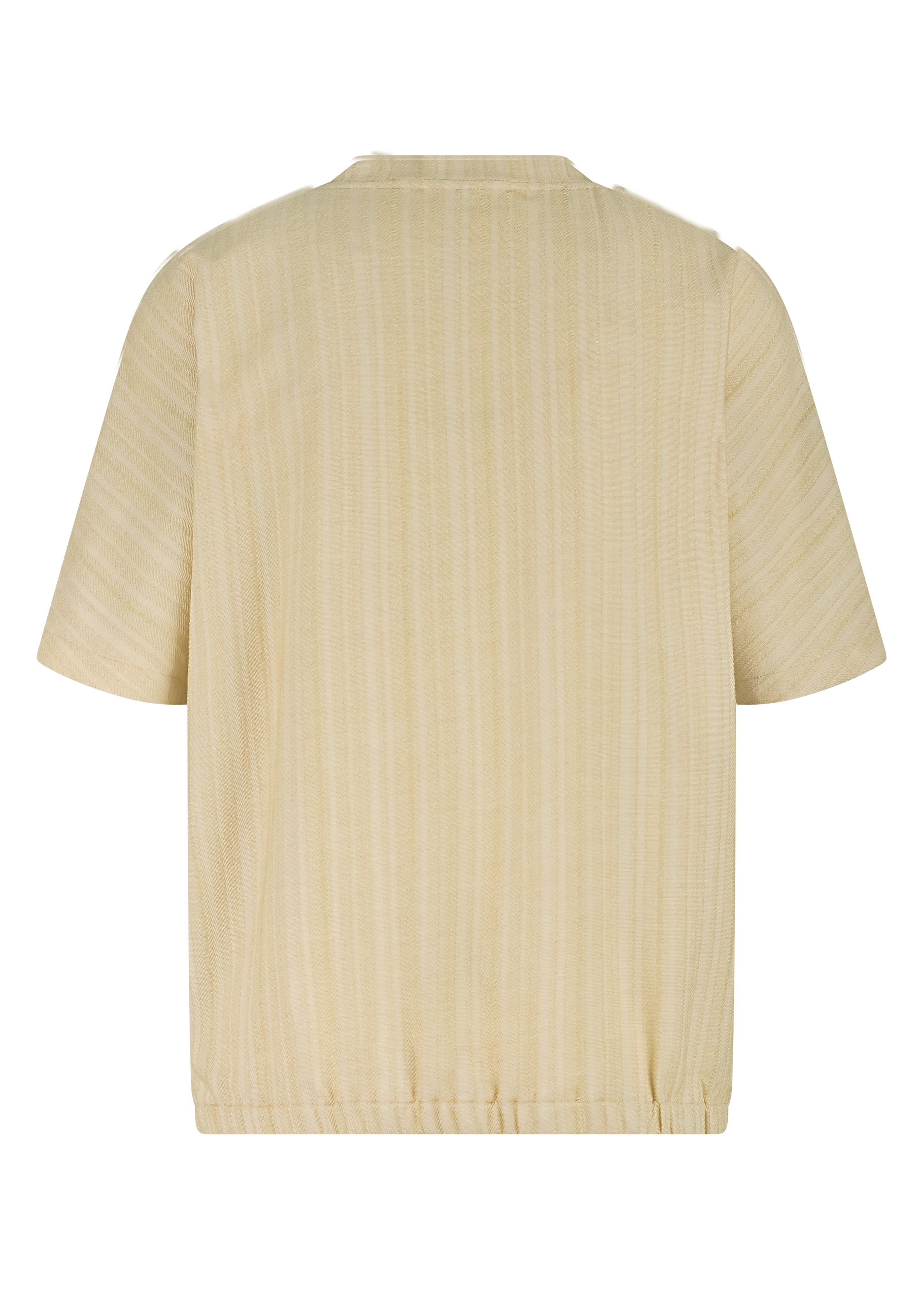 Tramontana Melange Cap-Sleeve Top Pebble Melange