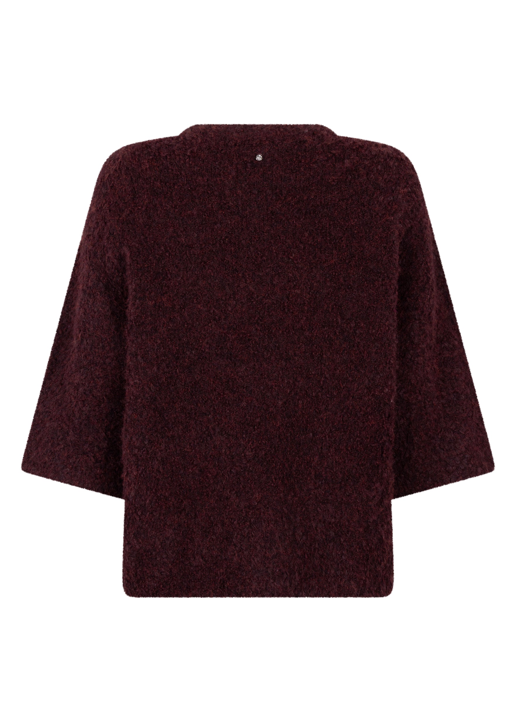 Tramontana Puff-Sleeve Cardigan Pomegranate