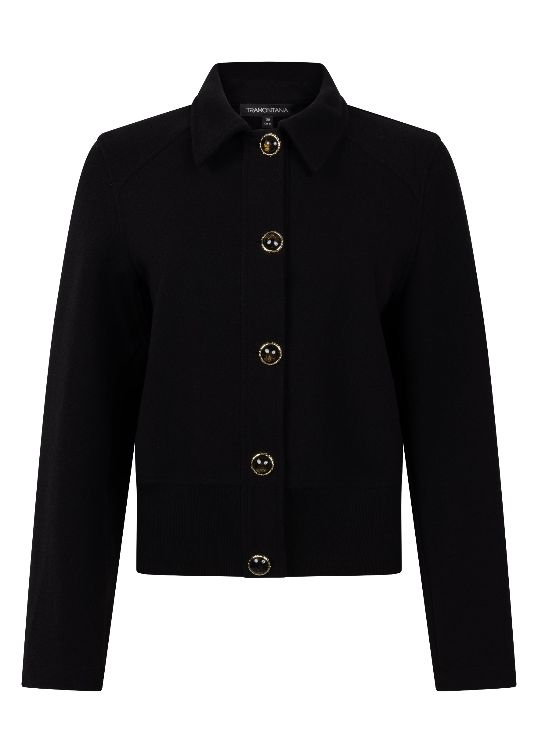 Tramontana Jacket Rib Bottom Black