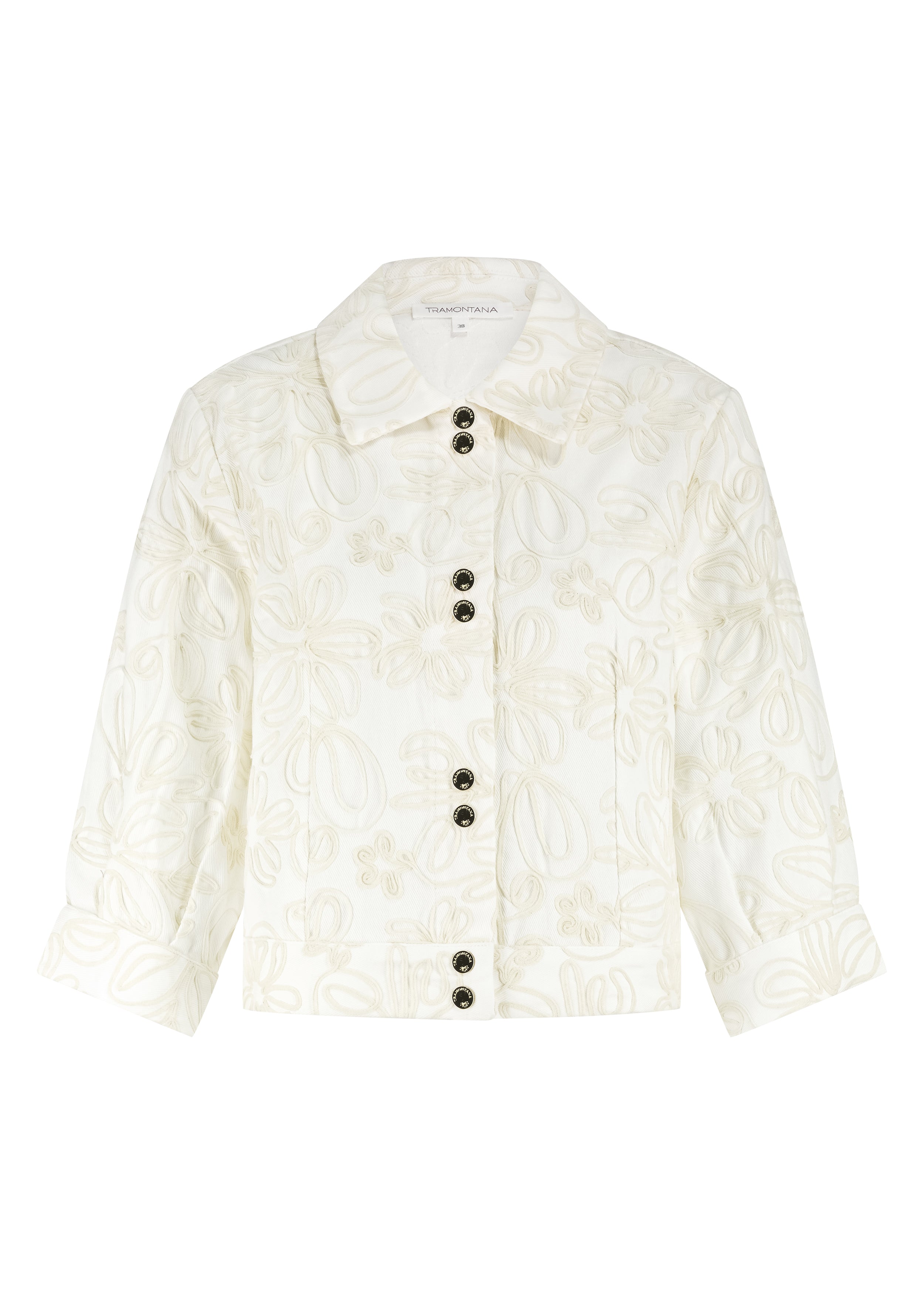 Tramontana Denim Jacket Off Wh