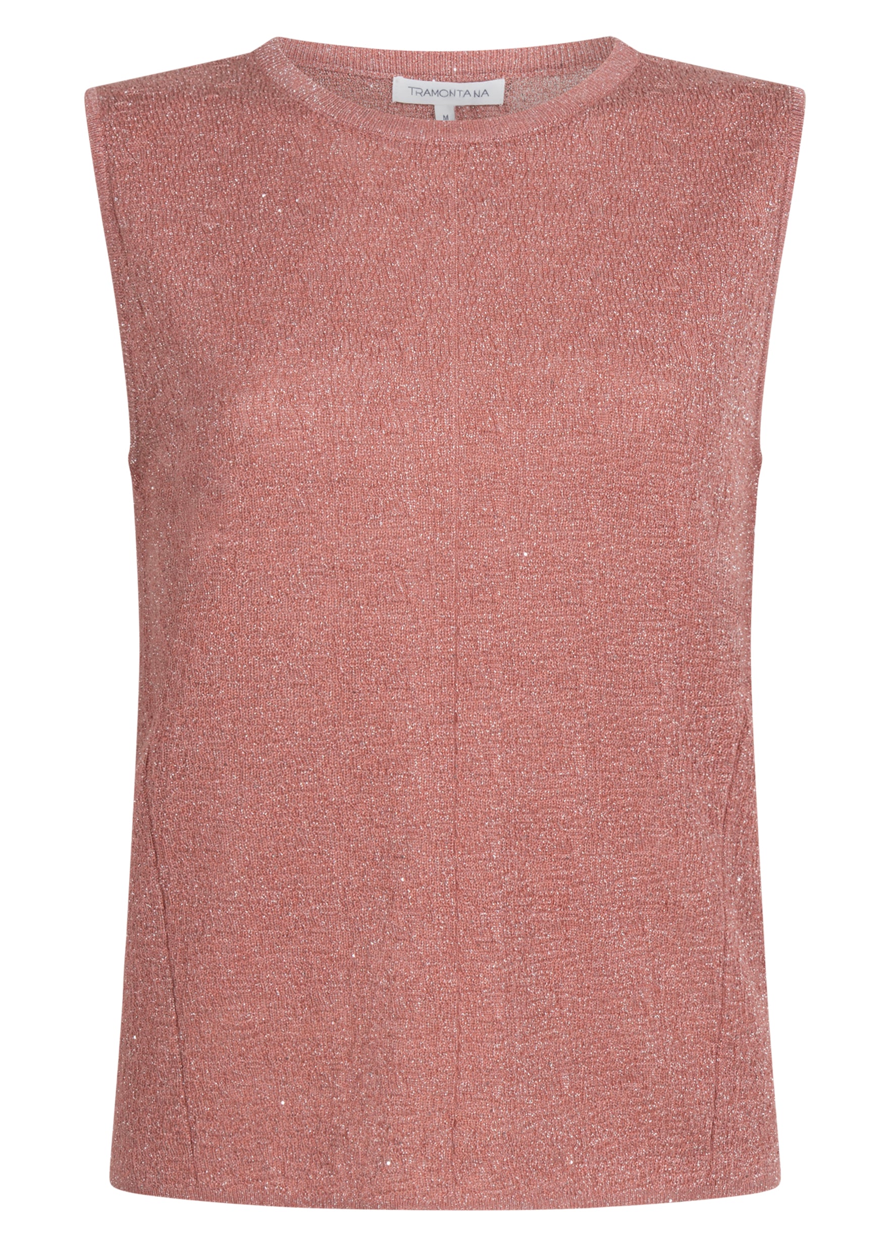 Tramontana Sleeveless Jumper Sequins Dusty Rose