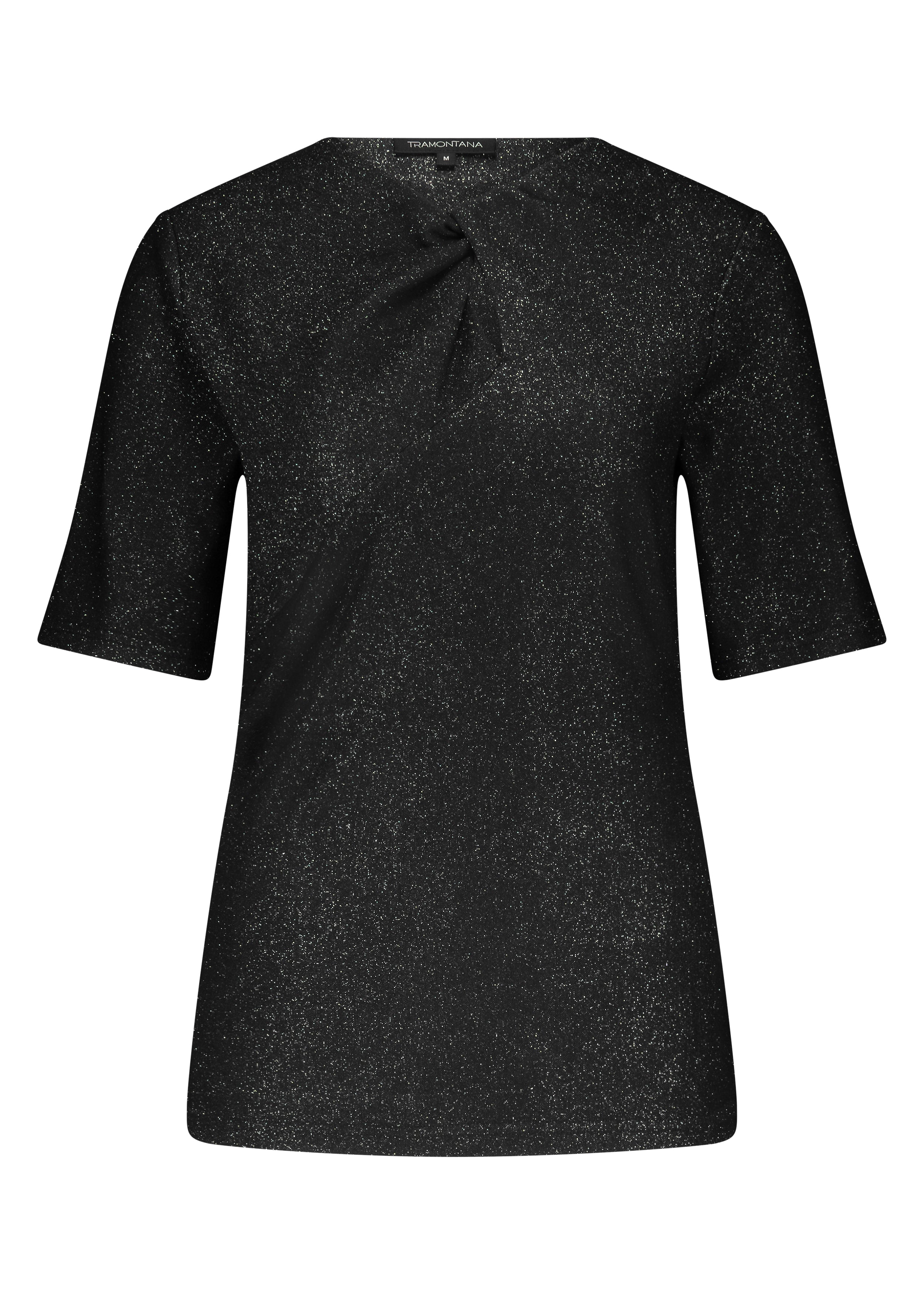 Tramontana Glittertop Met Gedraaid Detail Zwart