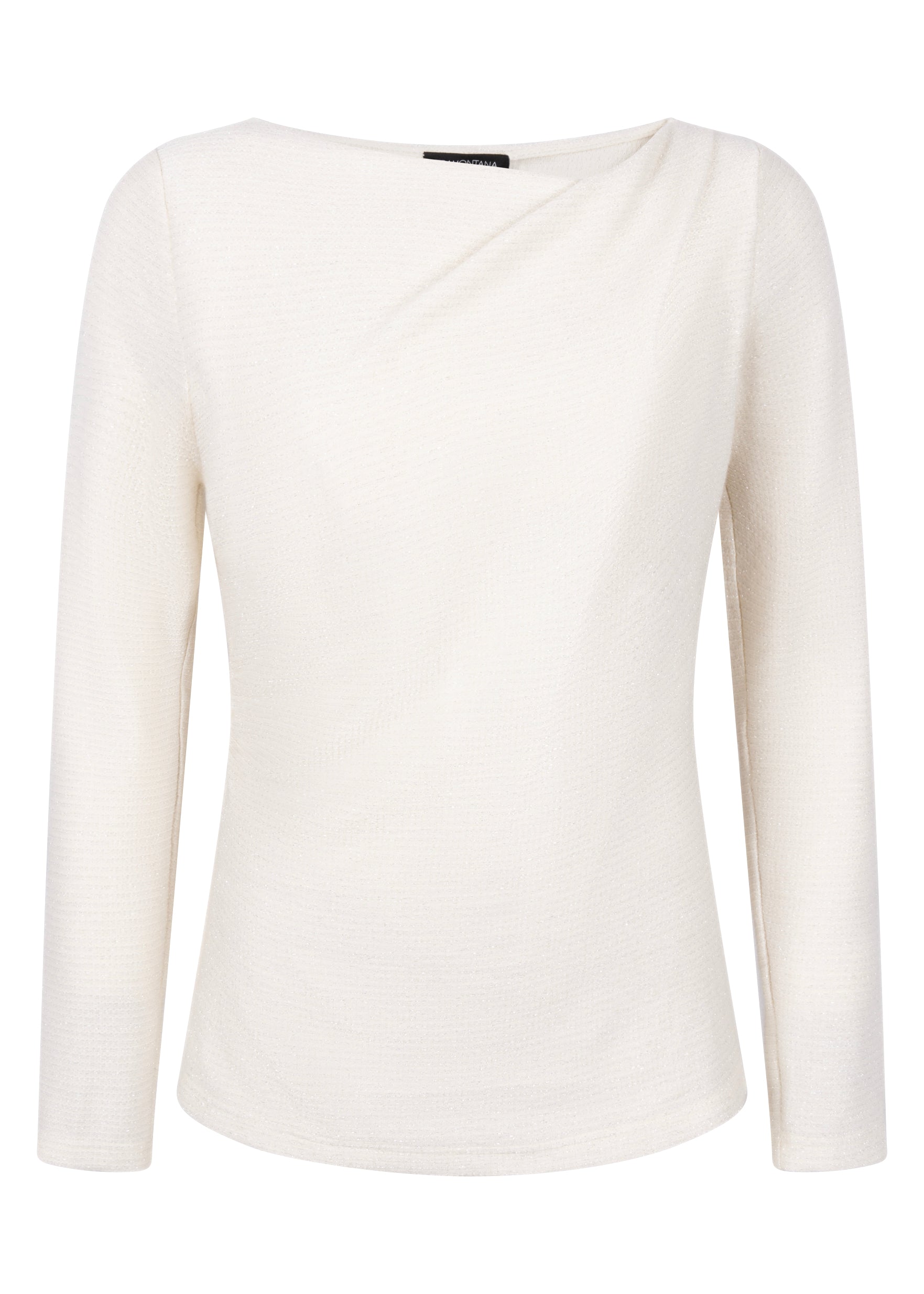 Tramontana Top Asymmetrical Neck Snow
