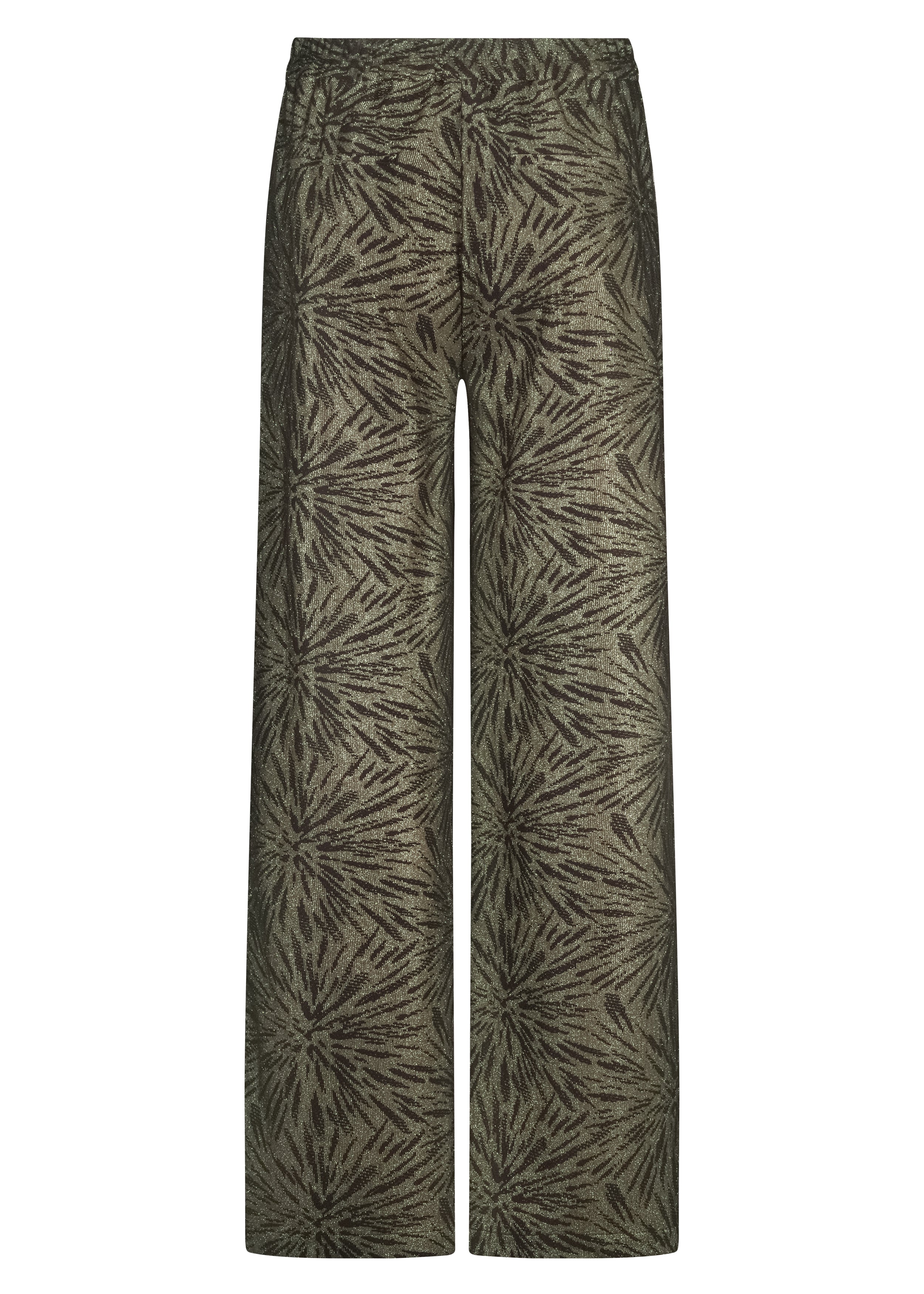 Tramontana Wijde Broek Met Glinsterend Patroon Black