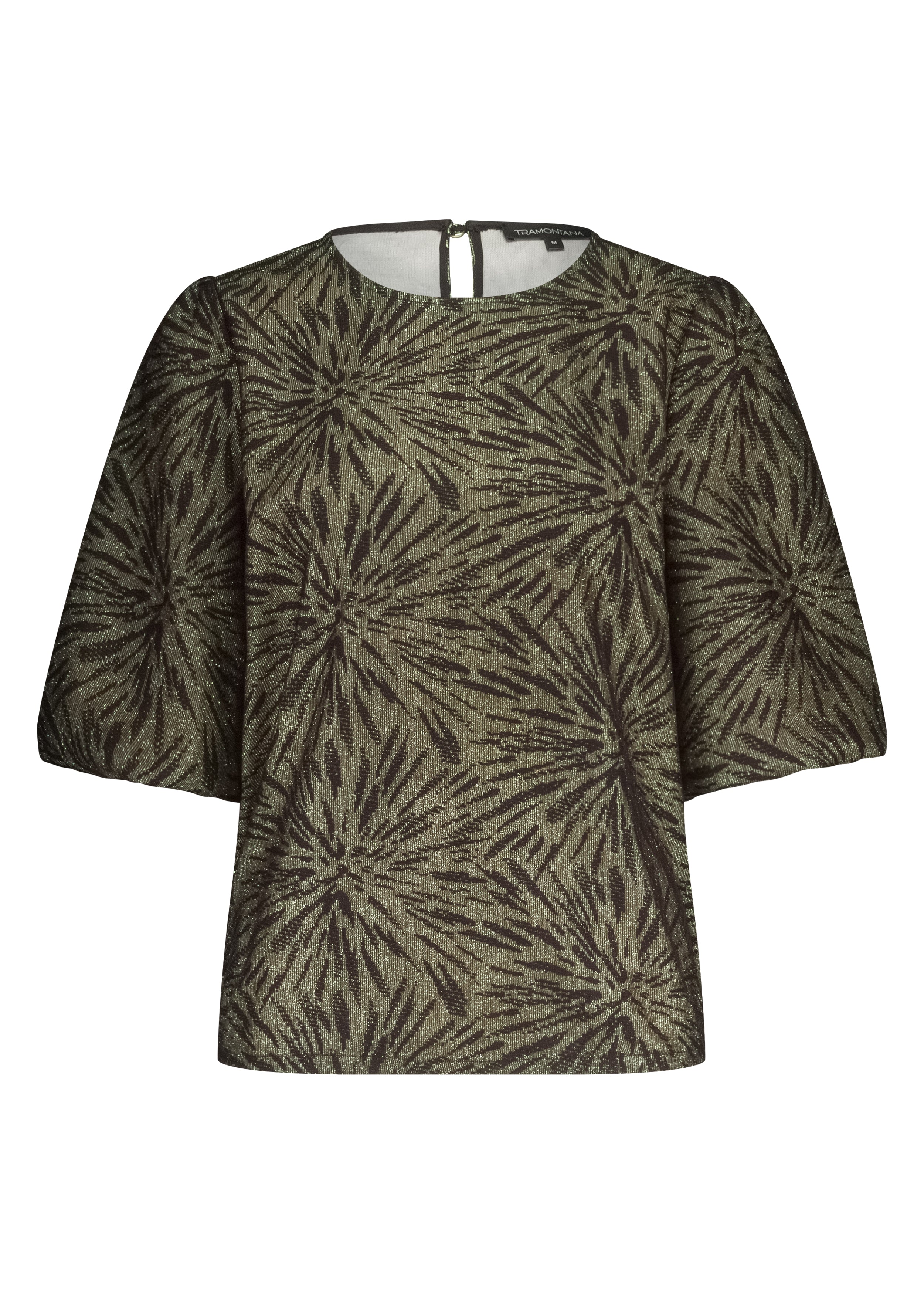 Tramontana Top Met Pofmouwen En Glitters