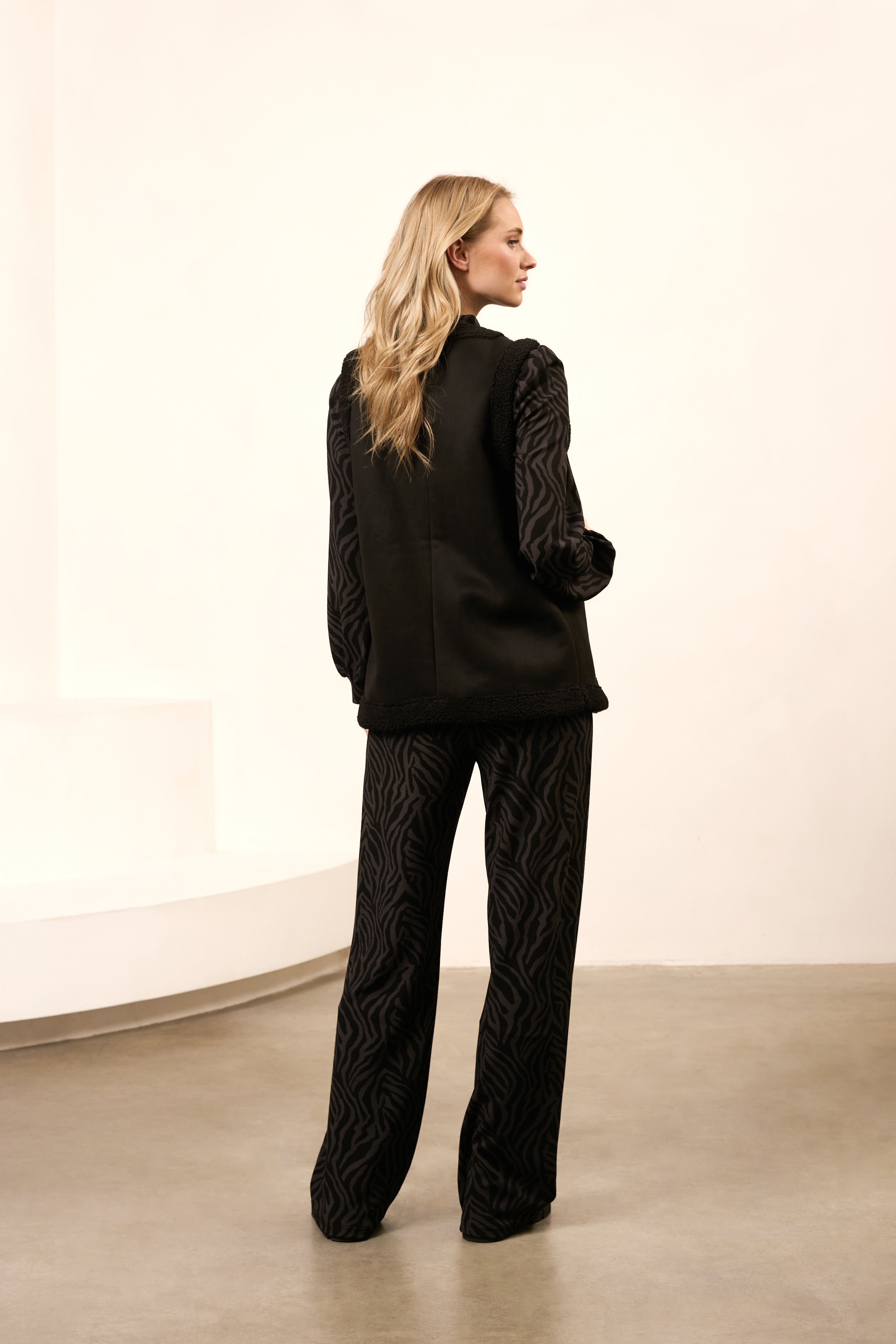 Lofty Manner Gilet Xenia Zwart