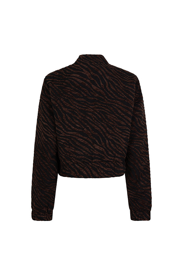 Lofty Manner Cropped Jas Loisa Dierenprint Bruin